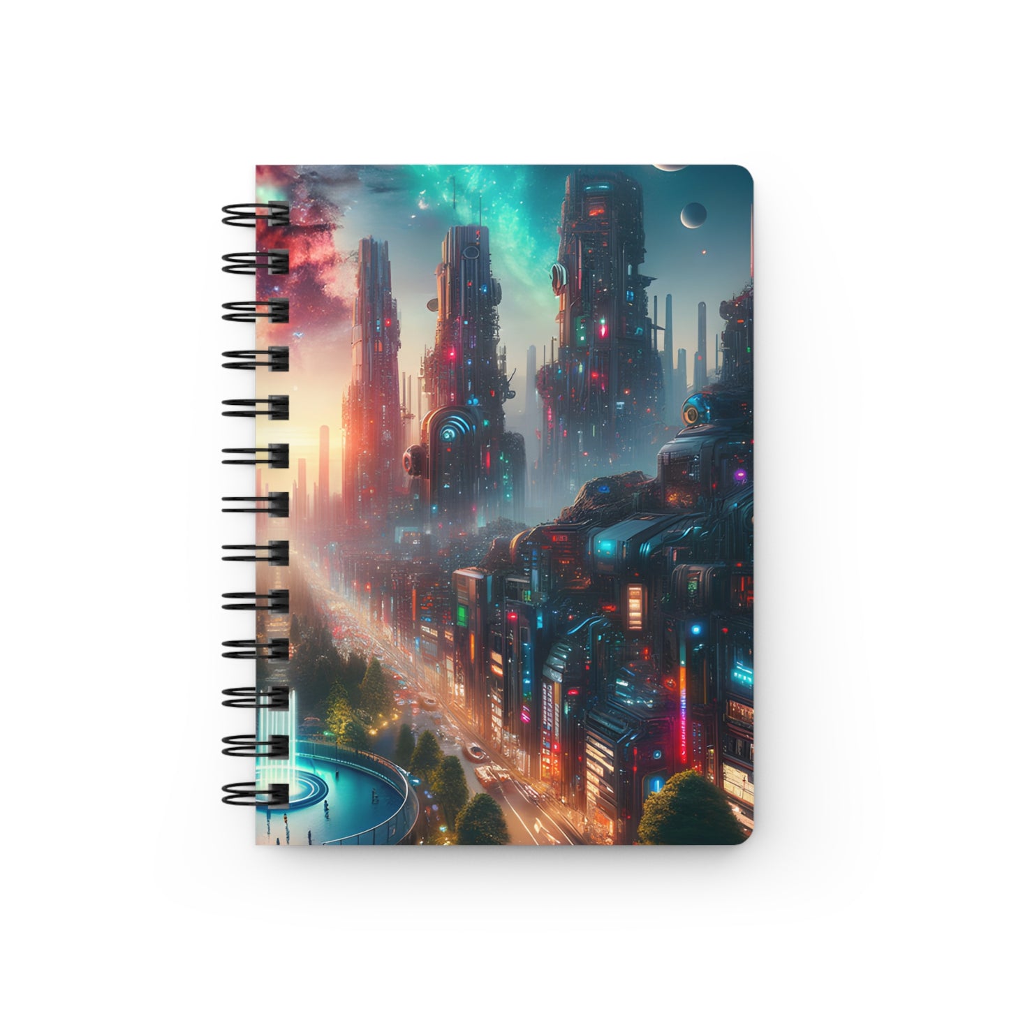 NeonRealm-Spiral Bound Journal