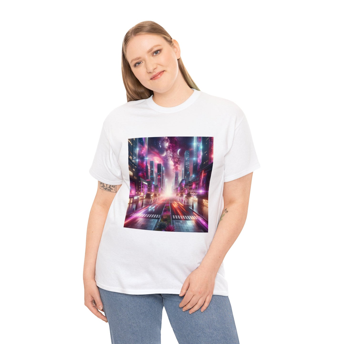 Paris Nightfall-Unisex Heavy Cotton Tee