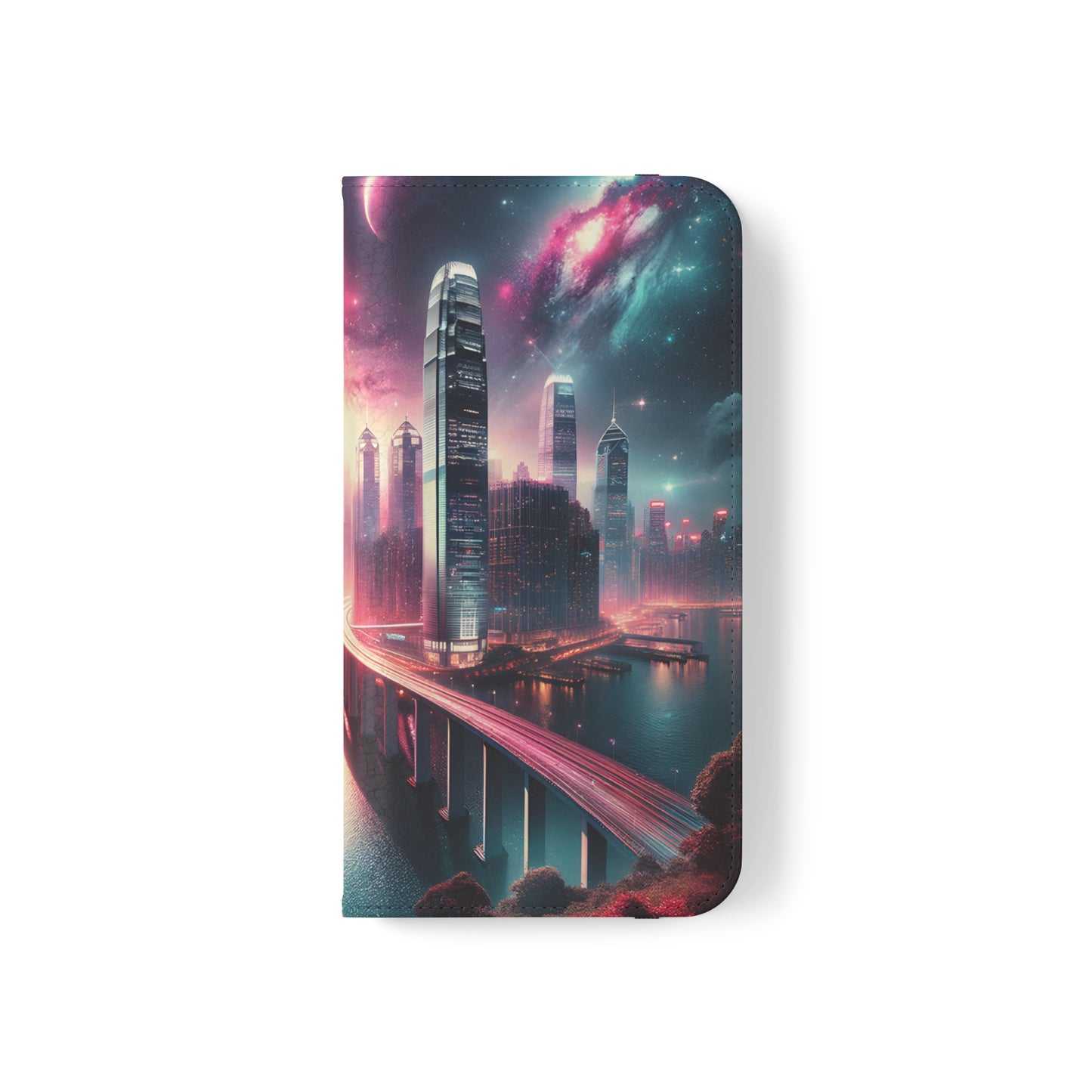 Aqua Skyline-Flip Cases