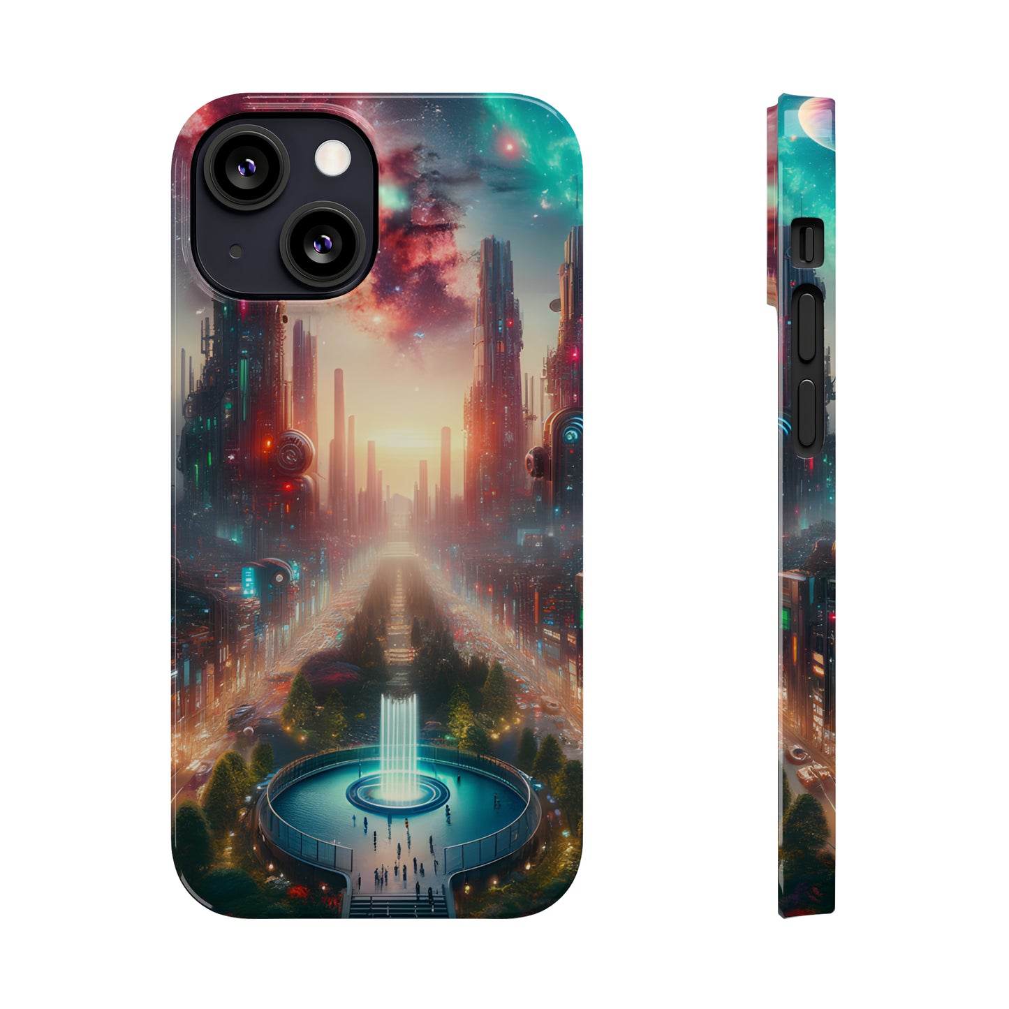 NeonRealm-Slim Phone Cases