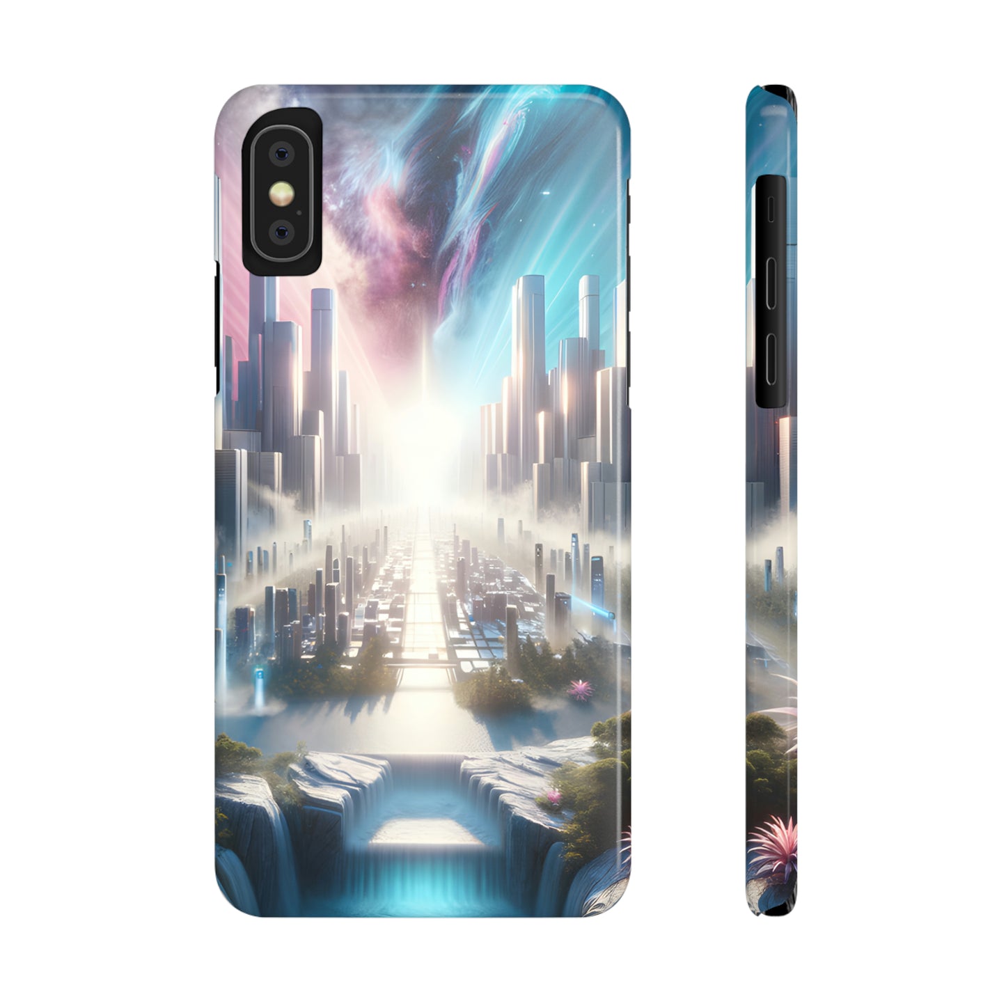 Marble Horizon-Slim Phone Cases