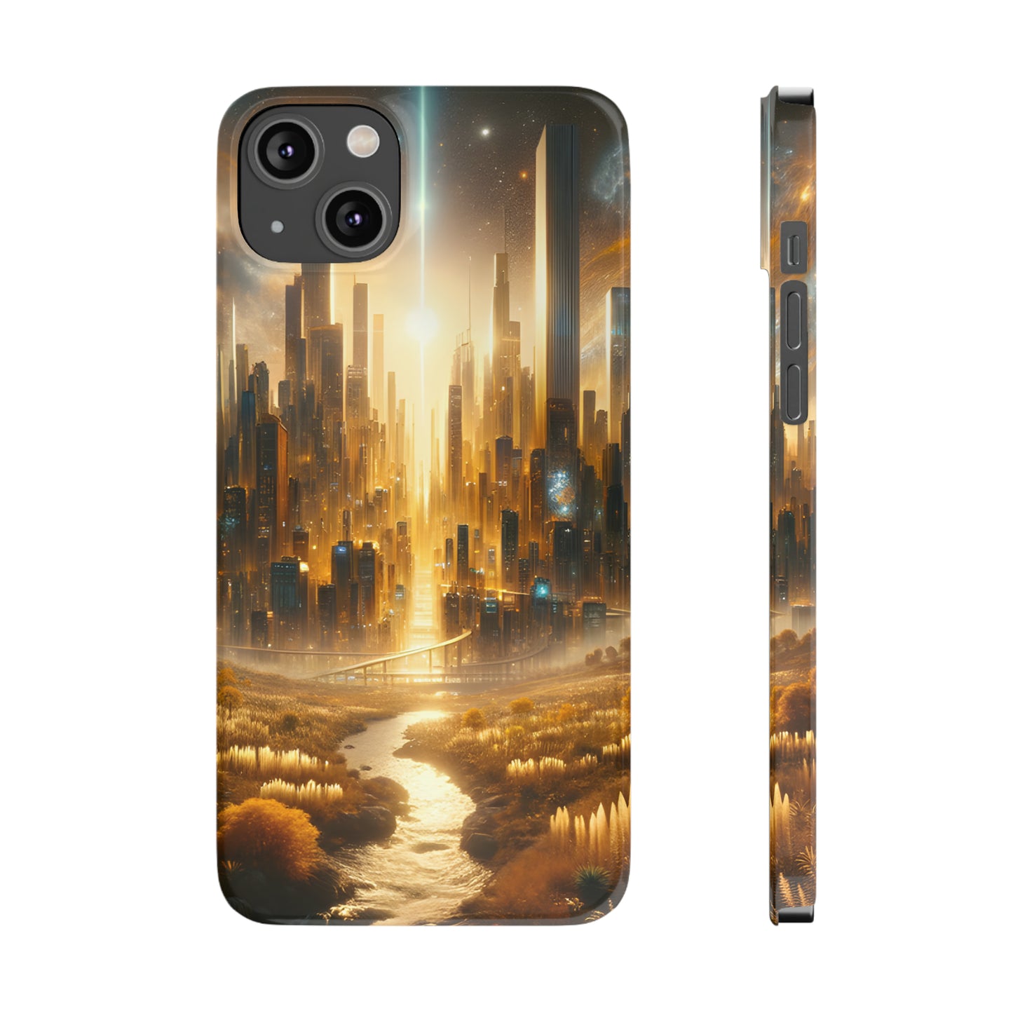 Golden Horizon-Slim Phone Cases