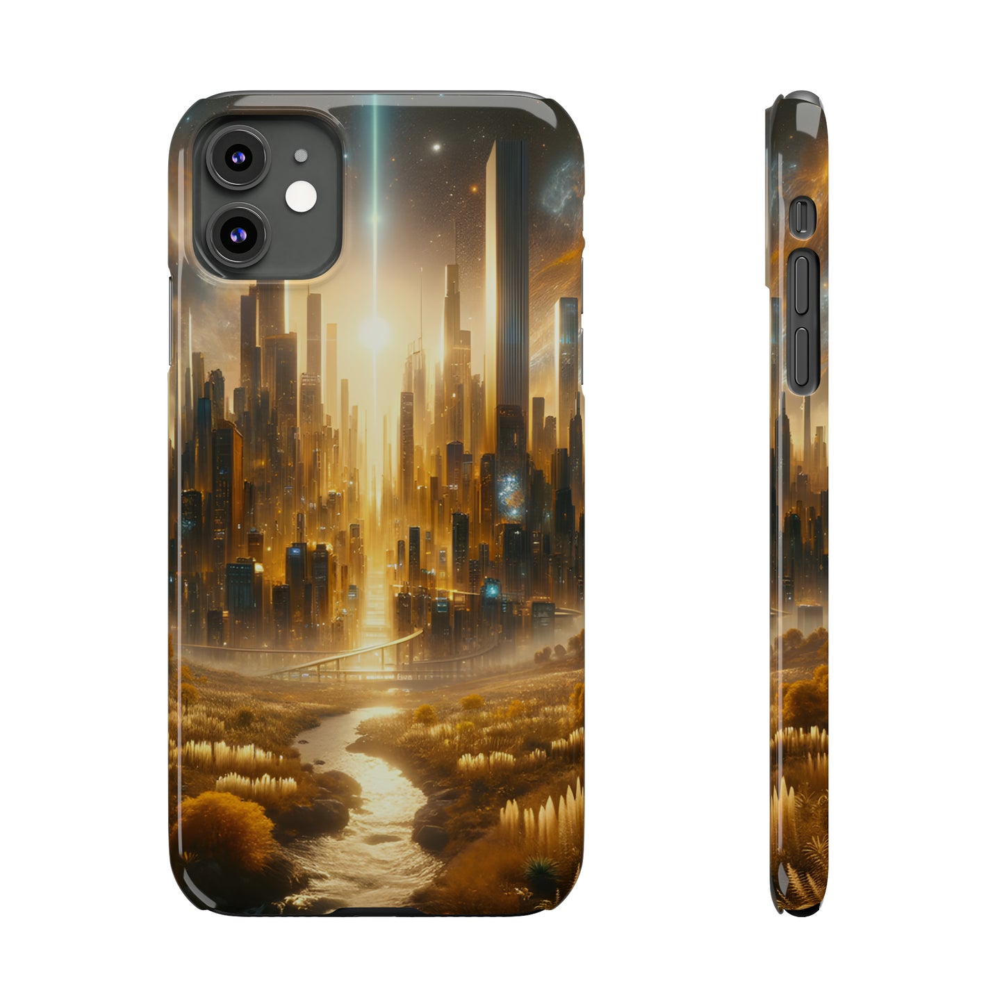 Golden Horizon-Slim Phone Cases