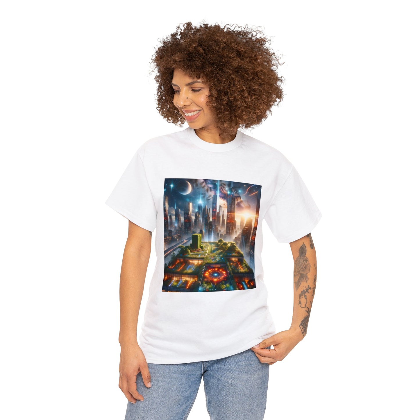 Luminaris Skyscape-Unisex Heavy Cotton Tee