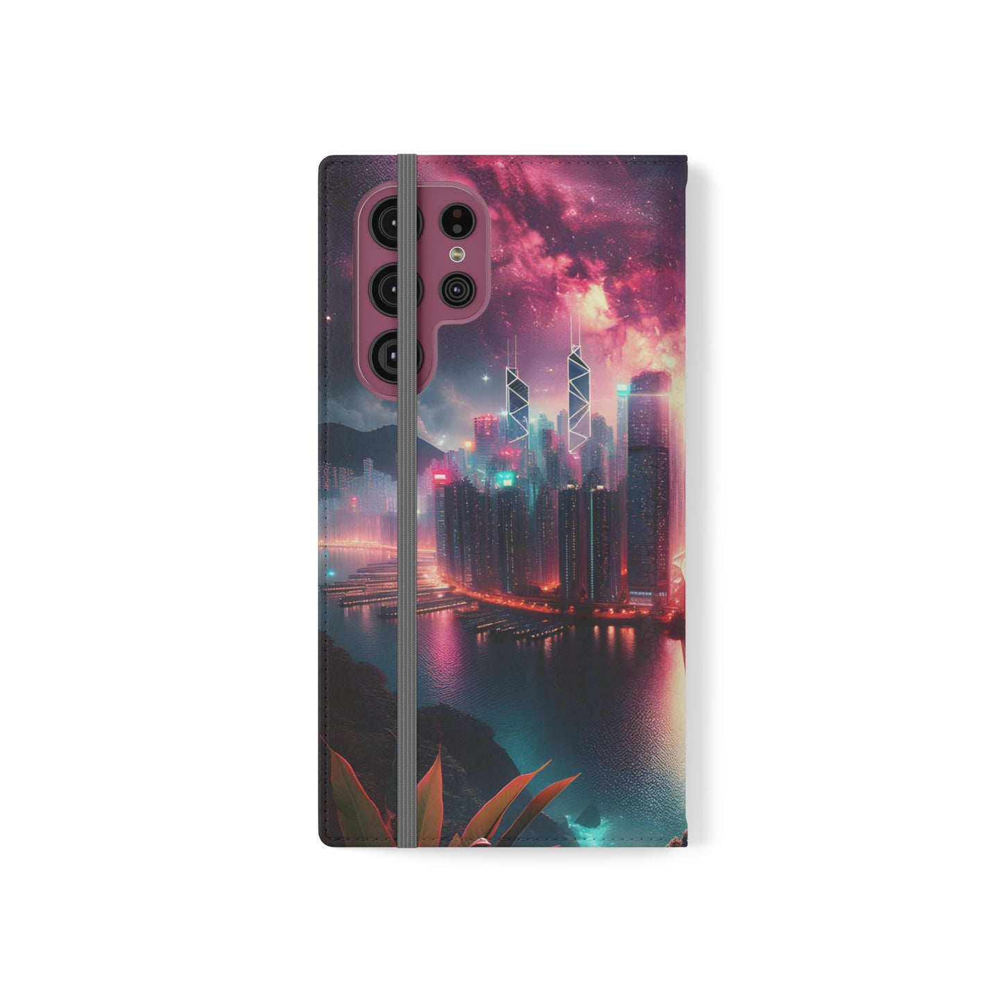 Aqua Skyline-Flip Cases