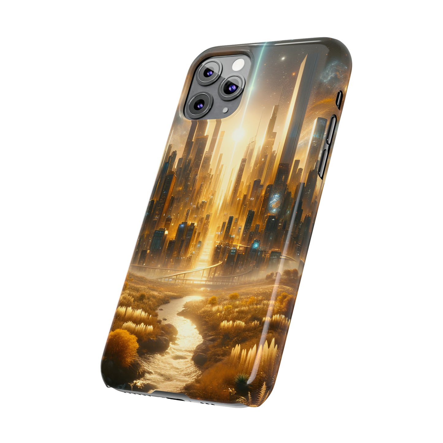 Golden Horizon-Slim Phone Cases