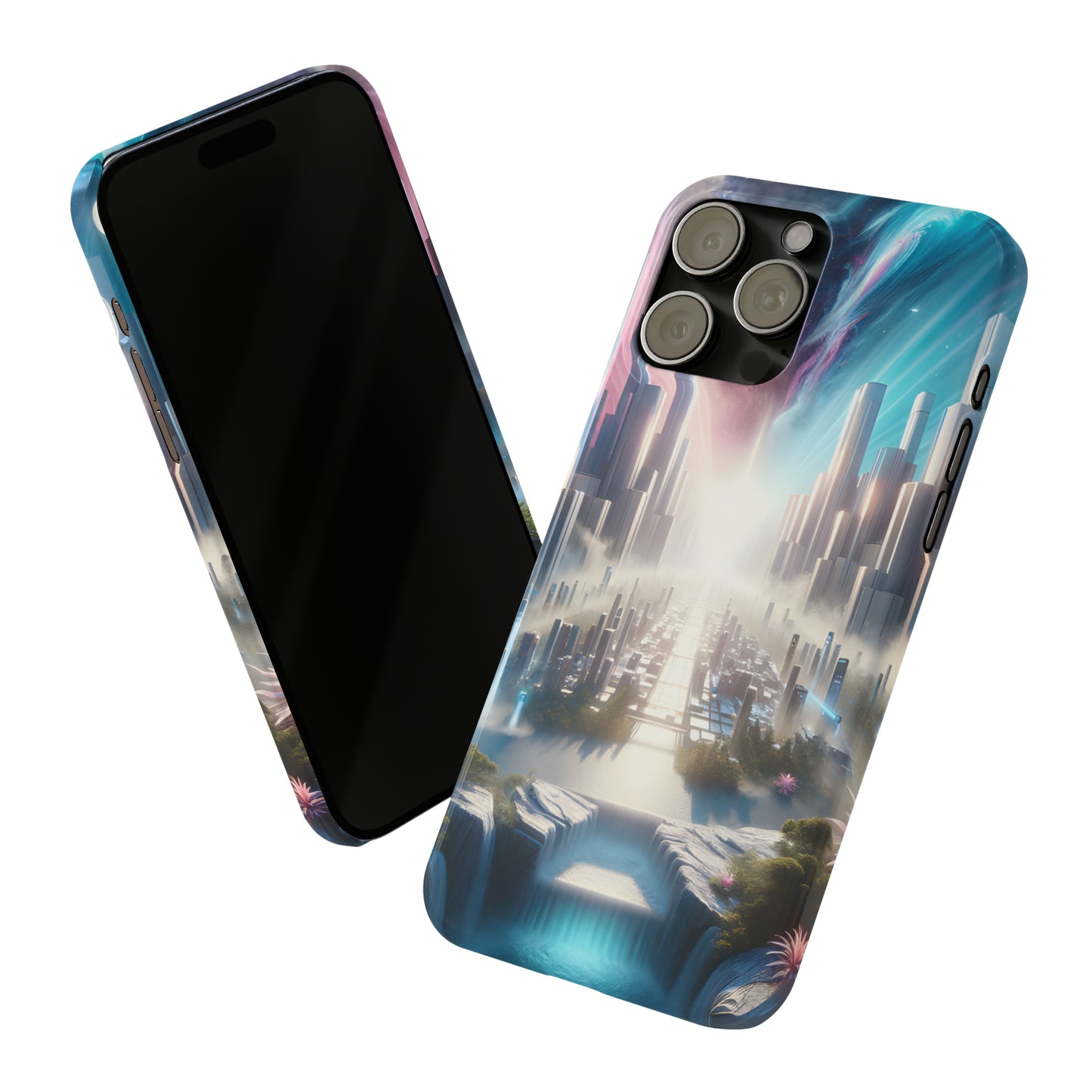 Marble Horizon-Slim Phone Cases