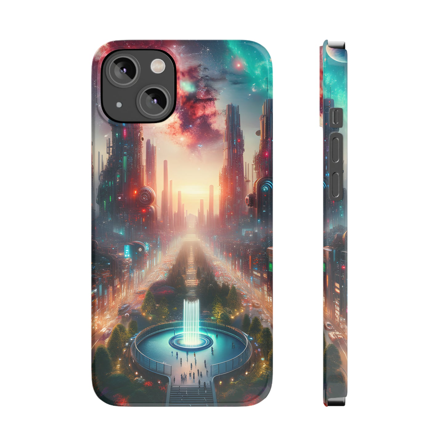 NeonRealm-Slim Phone Cases