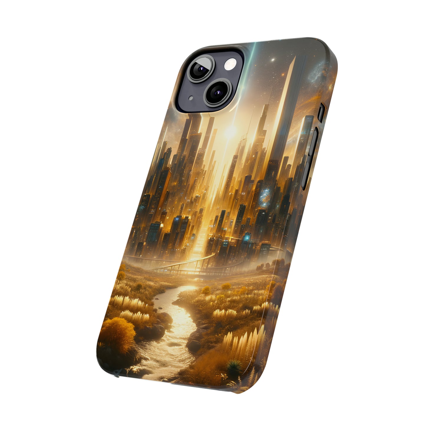 Golden Horizon-Slim Phone Cases