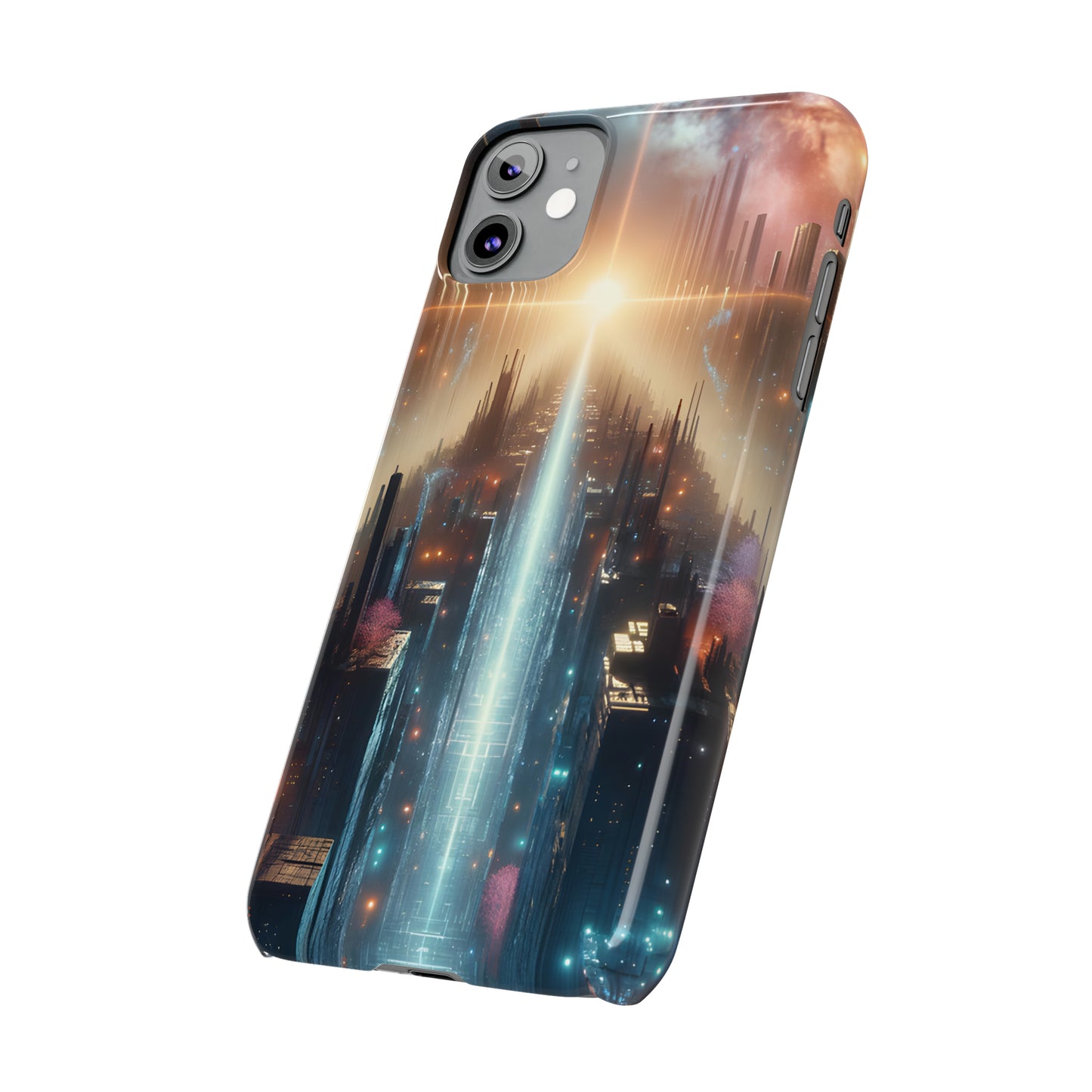 MysticScape or KaleidoSpires-Slim Phone Cases