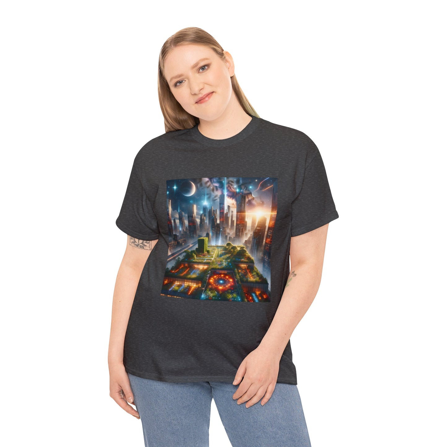 Luminaris Skyscape-Unisex Heavy Cotton Tee