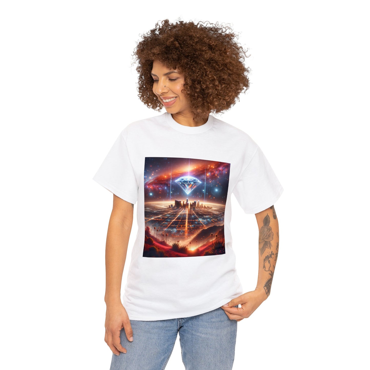 Luminara Skyvista-Unisex Heavy Cotton Tee