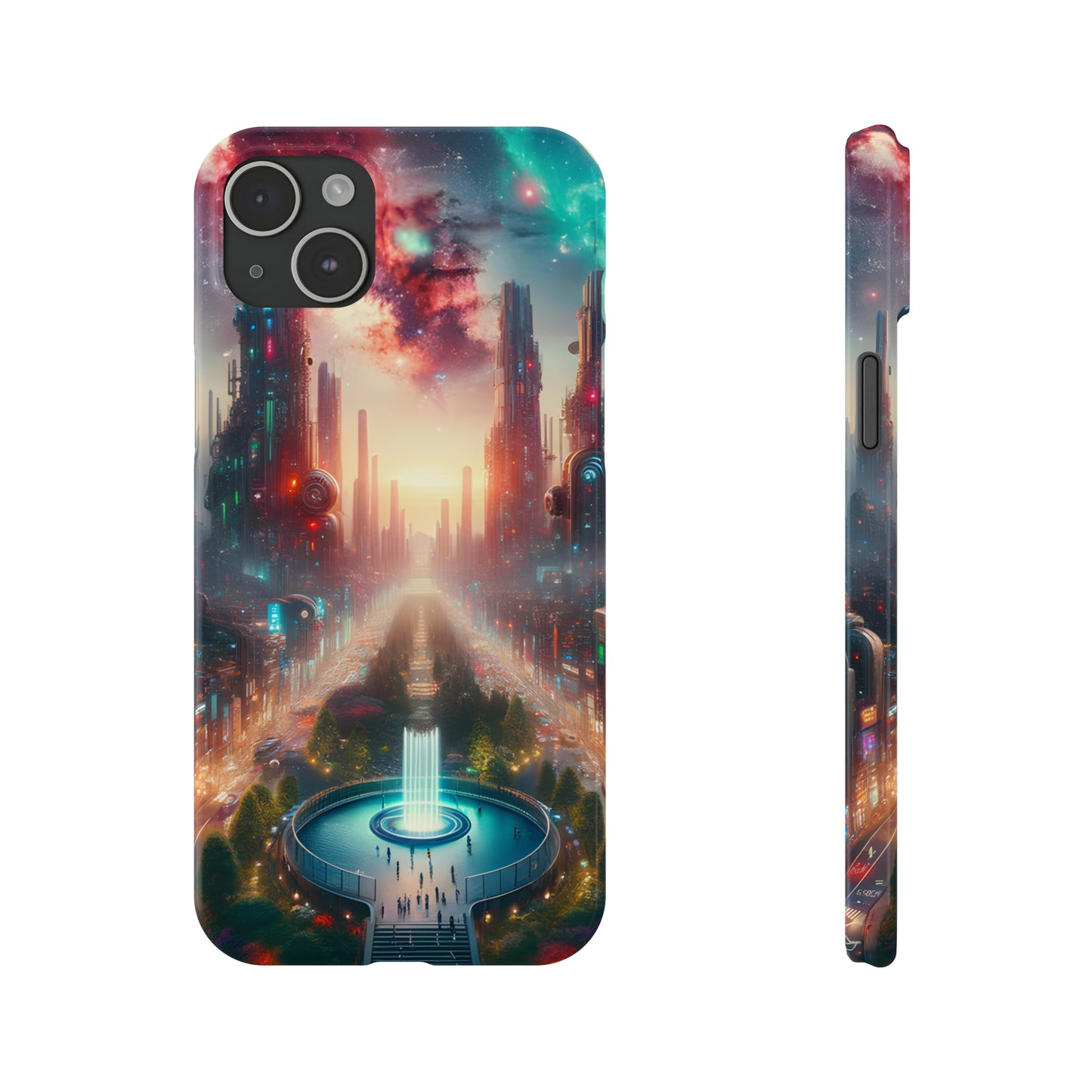 NeonRealm-Slim Phone Cases