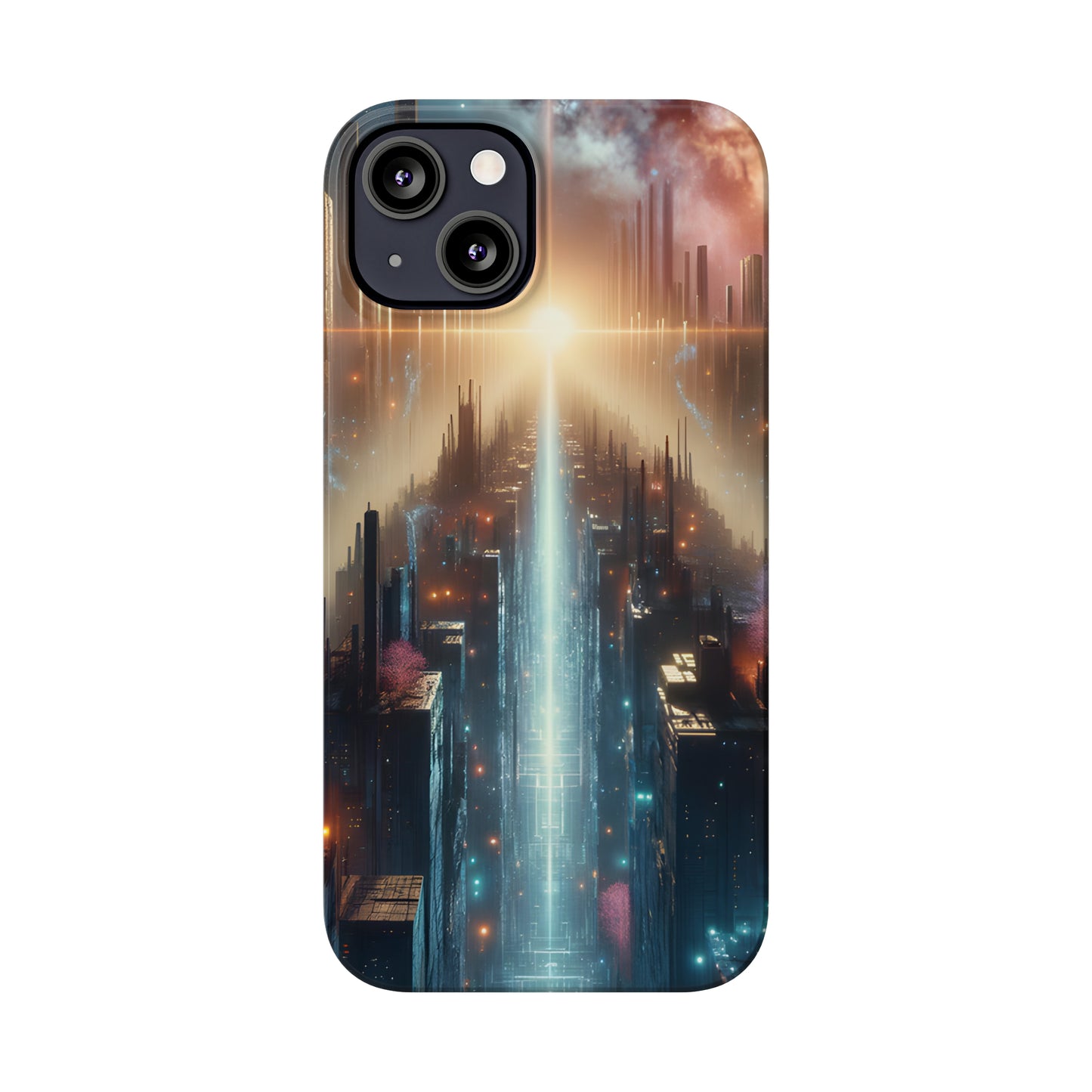 MysticScape or KaleidoSpires-Slim Phone Cases