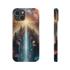 MysticScape or KaleidoSpires-Slim Phone Cases