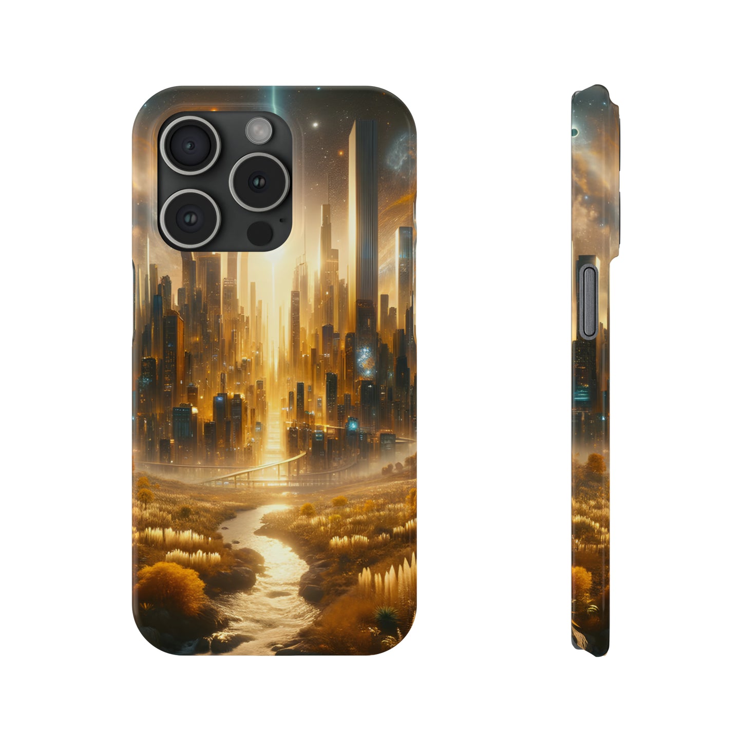 Golden Horizon-Slim Phone Cases