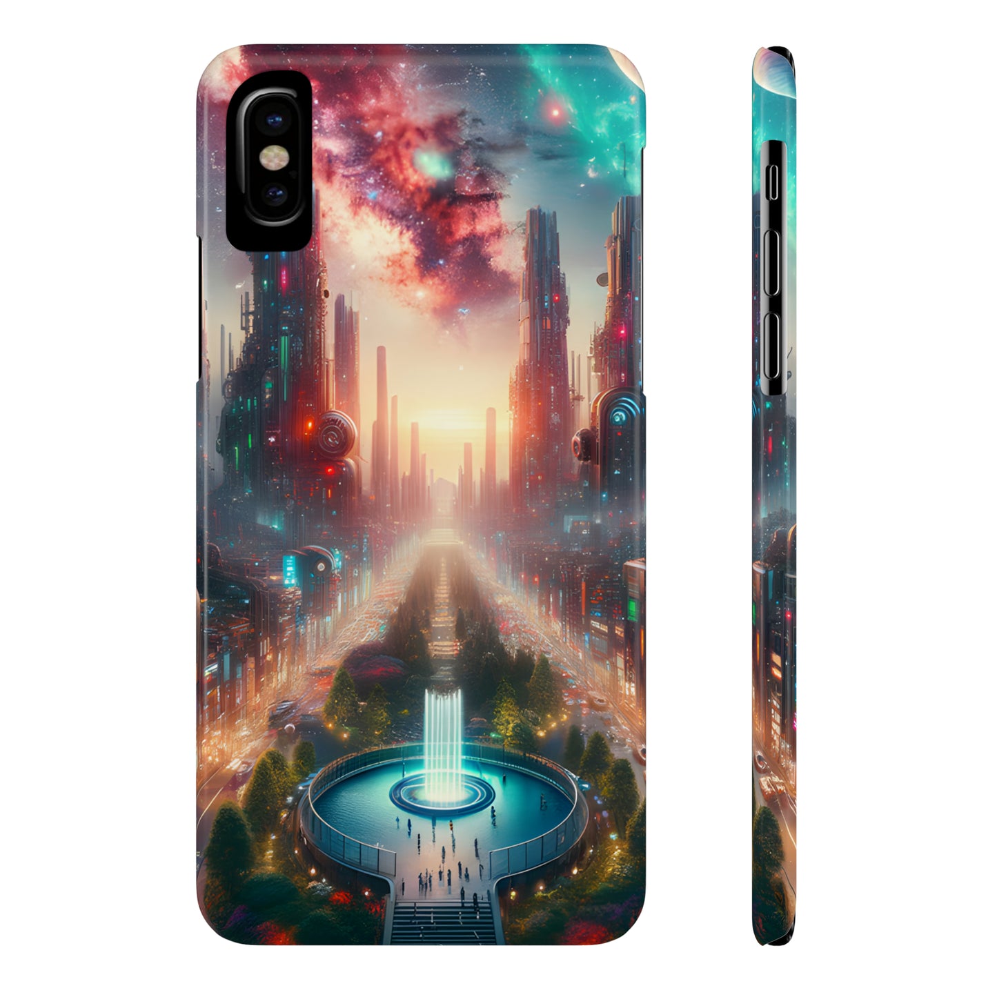 NeonRealm-Slim Phone Cases