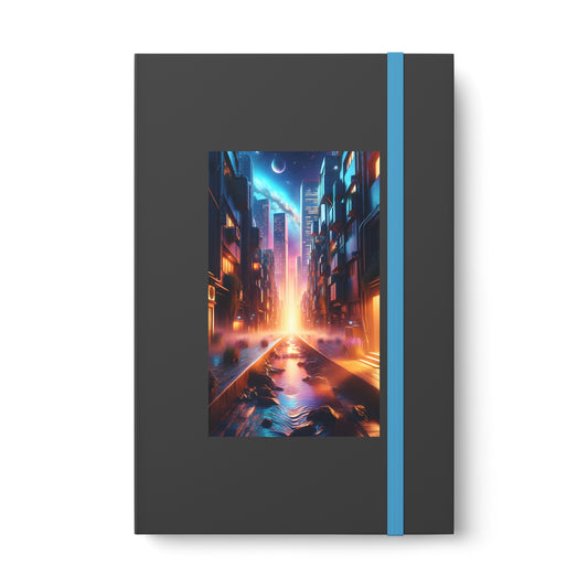 Tokyoglow Visionary-Color Contrast Notebook - Ruled