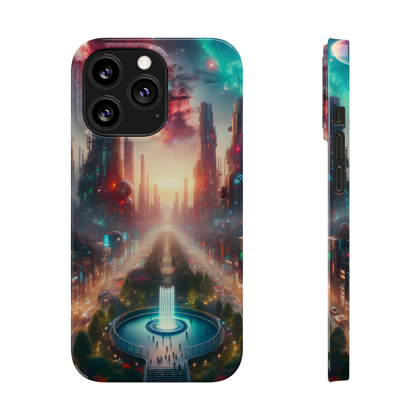 NeonRealm-Slim Phone Cases