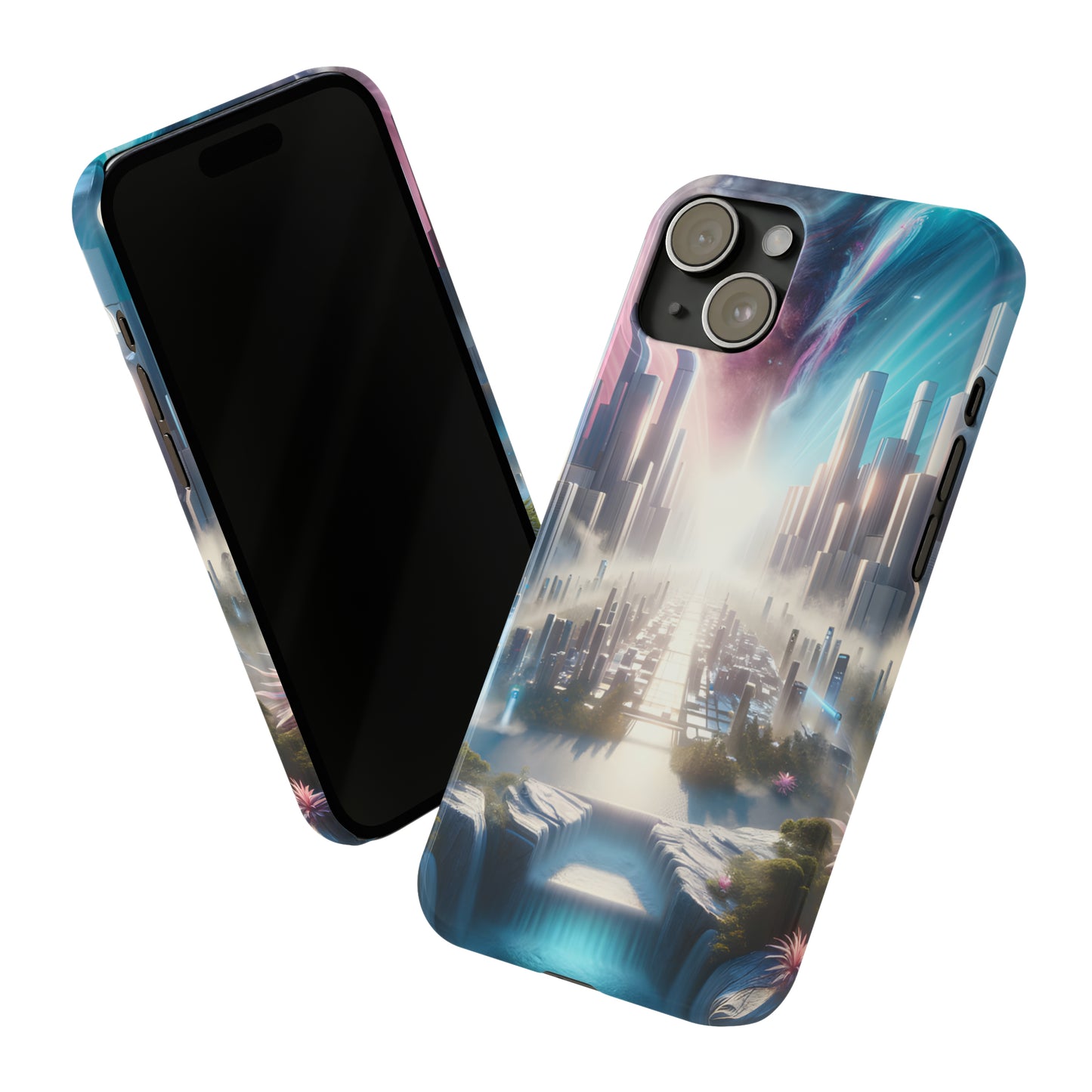 Marble Horizon-Slim Phone Cases