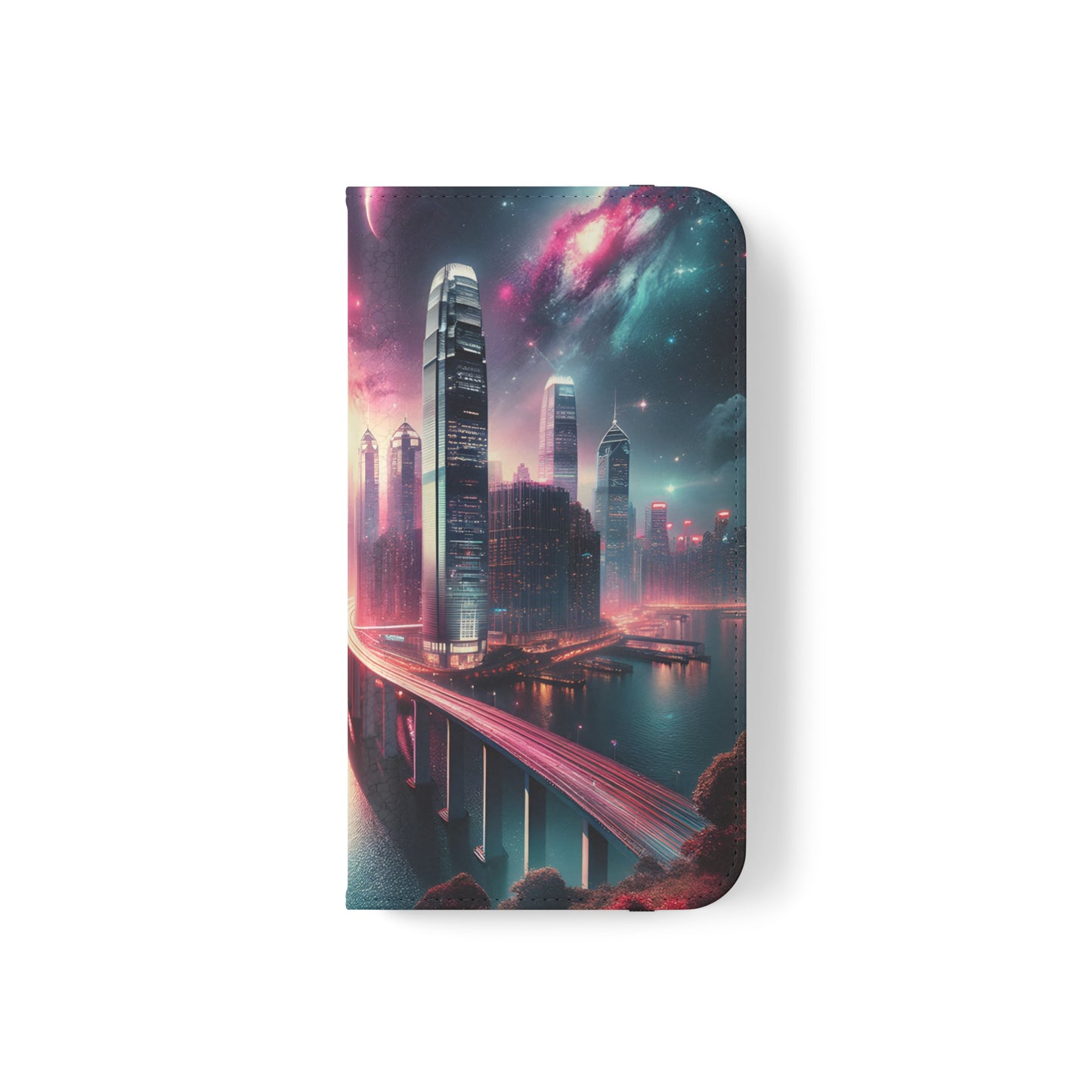 Aqua Skyline-Flip Cases