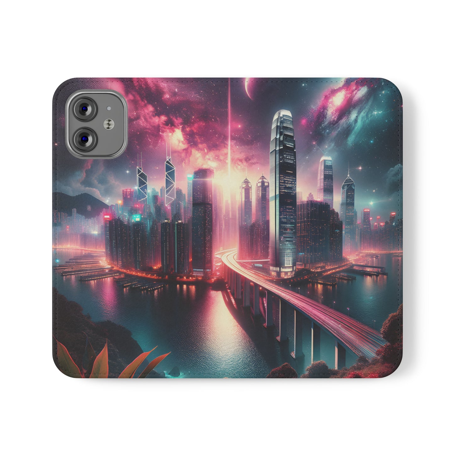 Aqua Skyline-Flip Cases