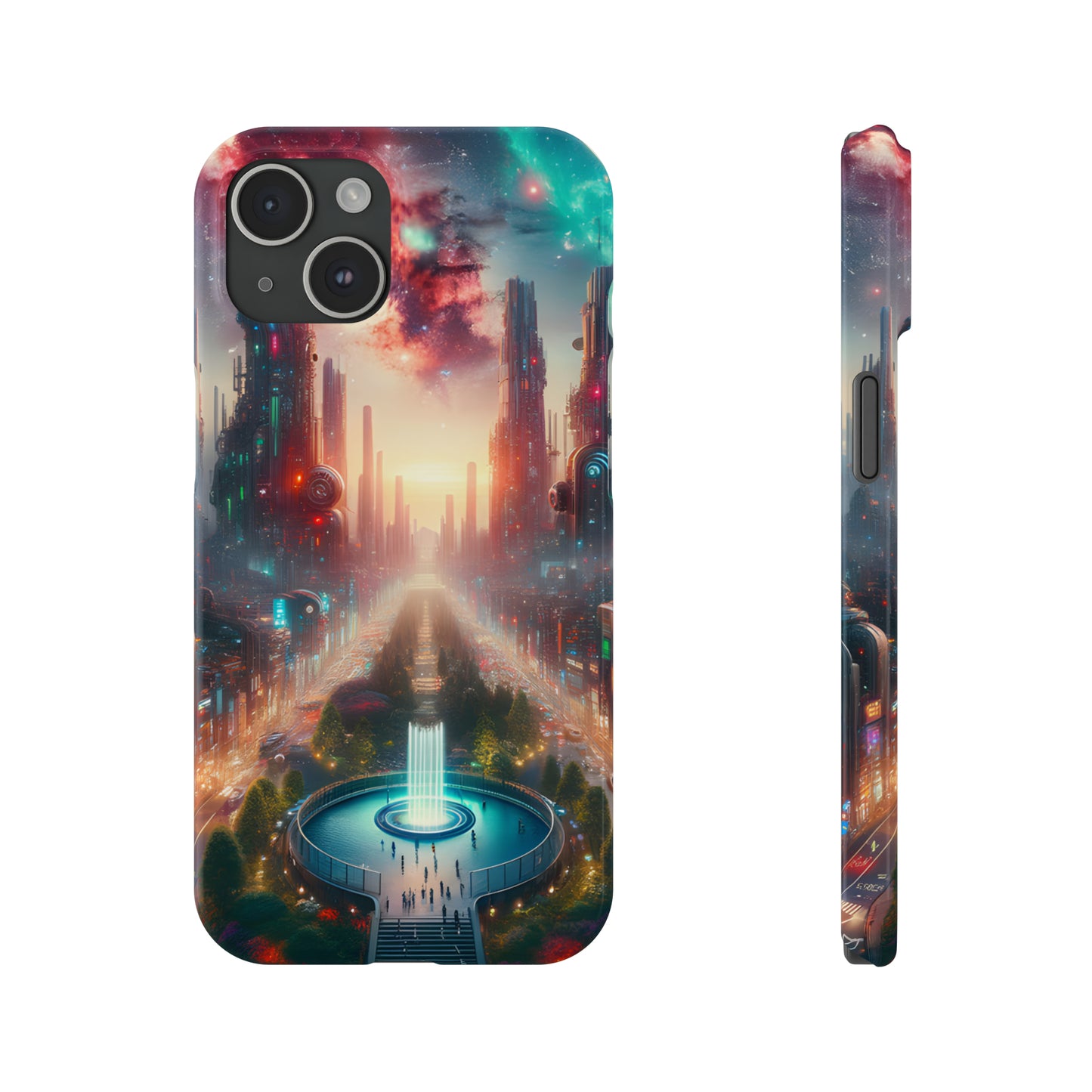 NeonRealm-Slim Phone Cases