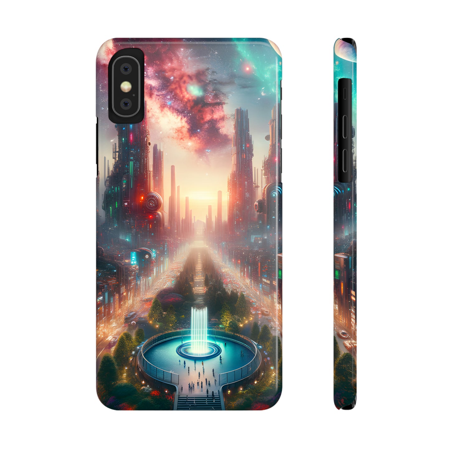 NeonRealm-Slim Phone Cases