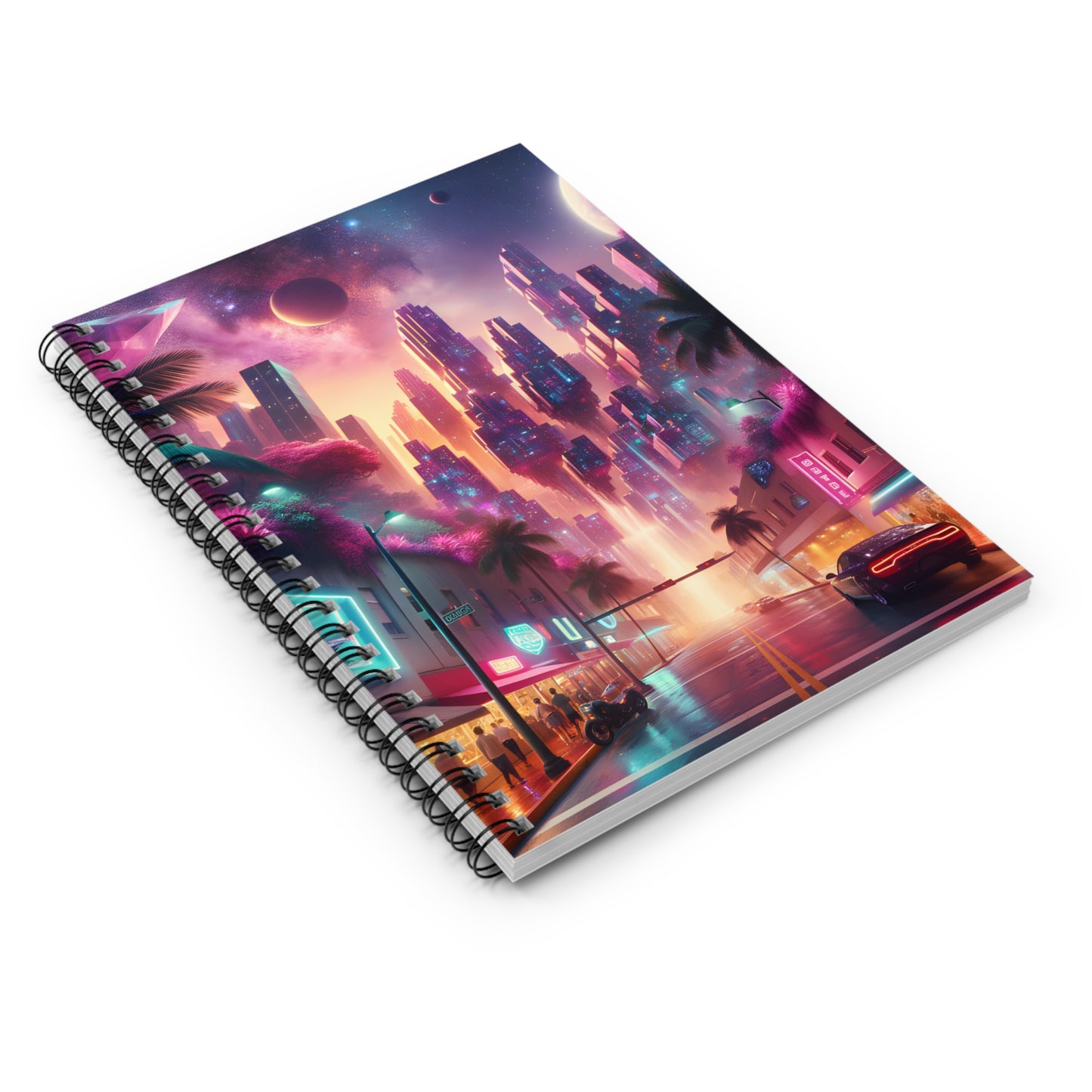 Ruby Skyline-Spiral Notebook - Ruled Line