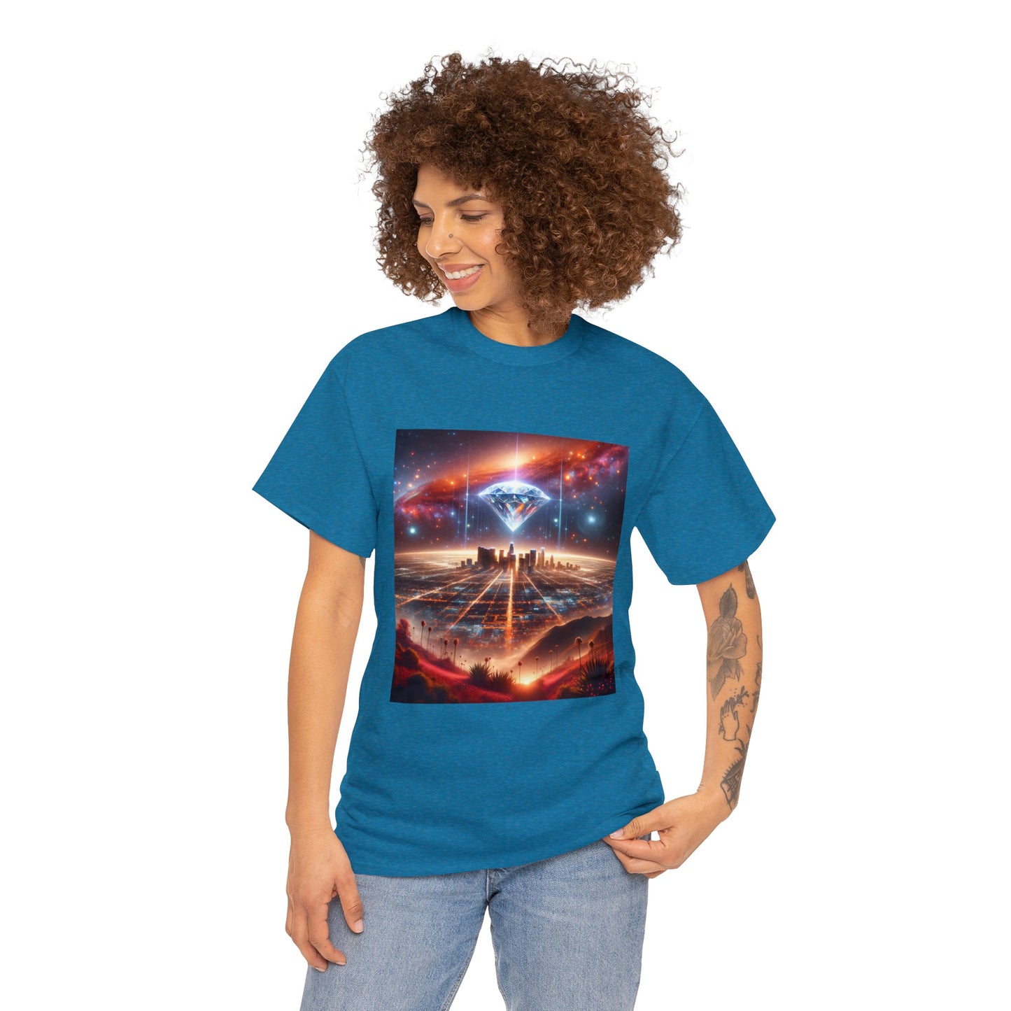 Luminara Skyvista-Unisex Heavy Cotton Tee