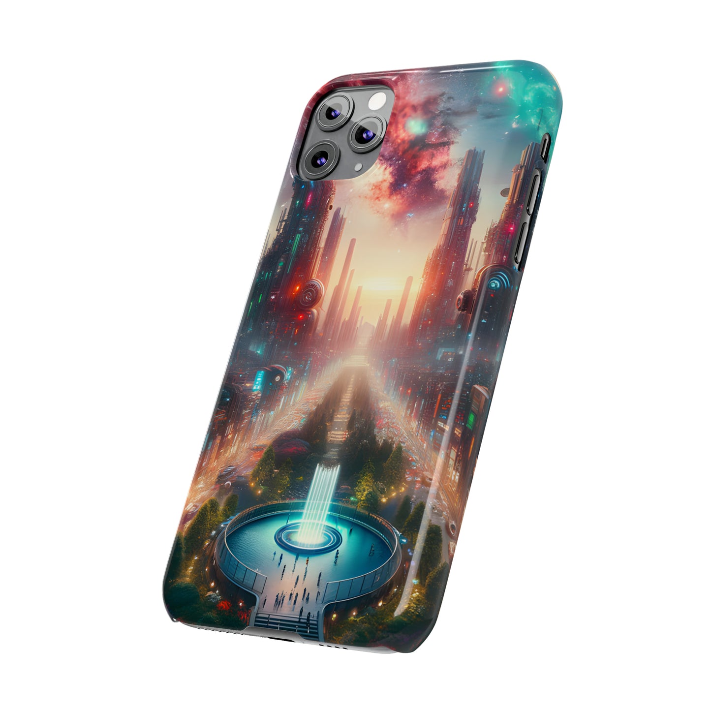 NeonRealm-Slim Phone Cases