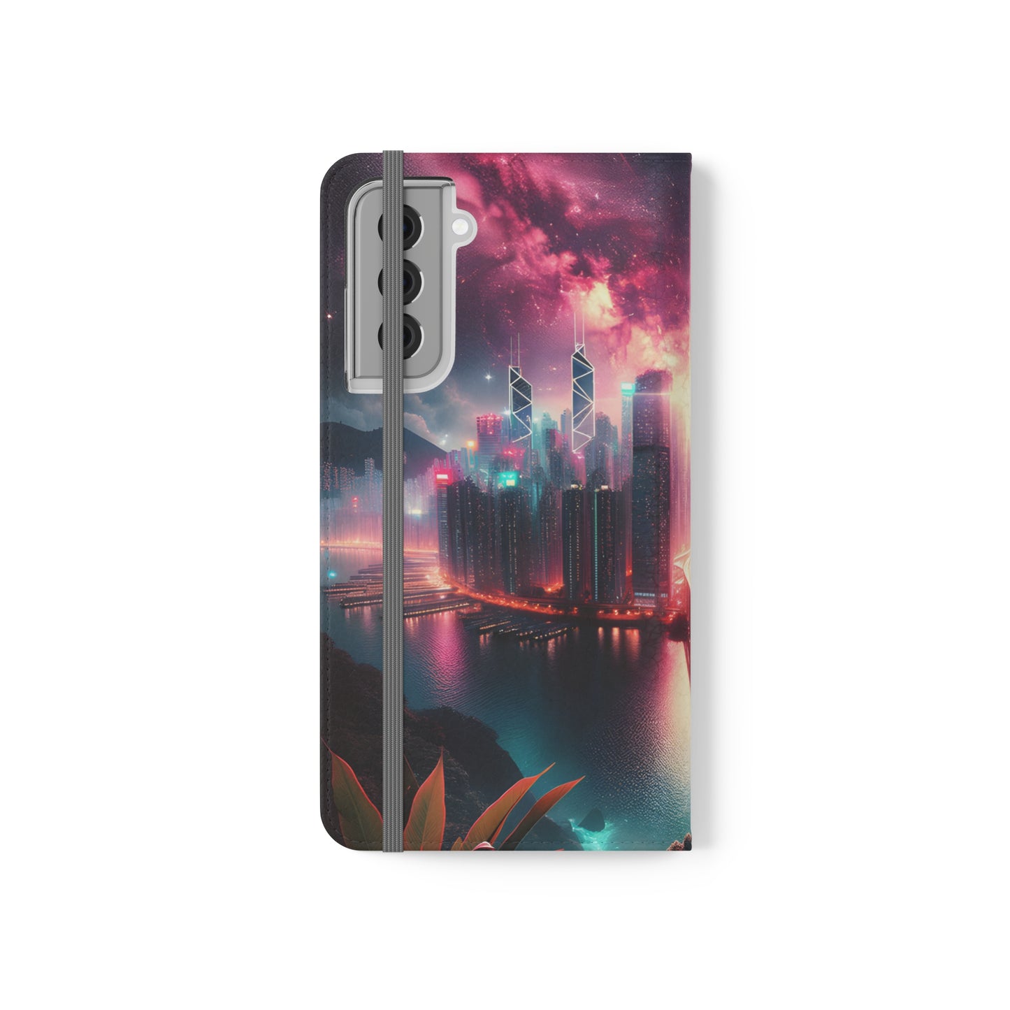 Aqua Skyline-Flip Cases