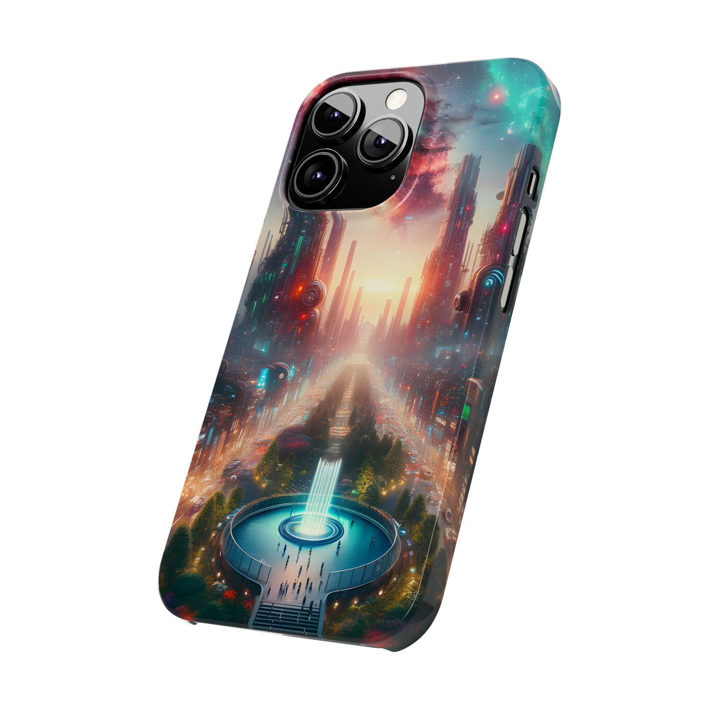 NeonRealm-Slim Phone Cases