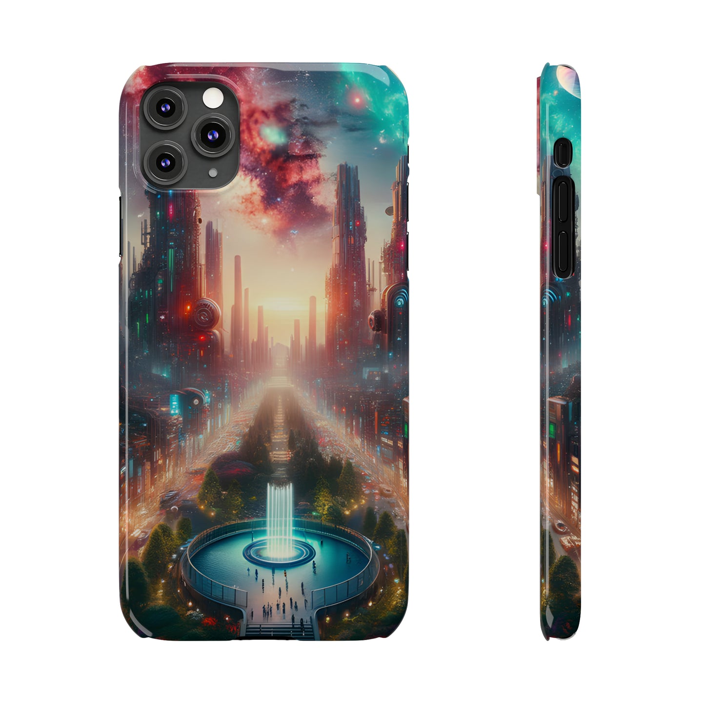 NeonRealm-Slim Phone Cases