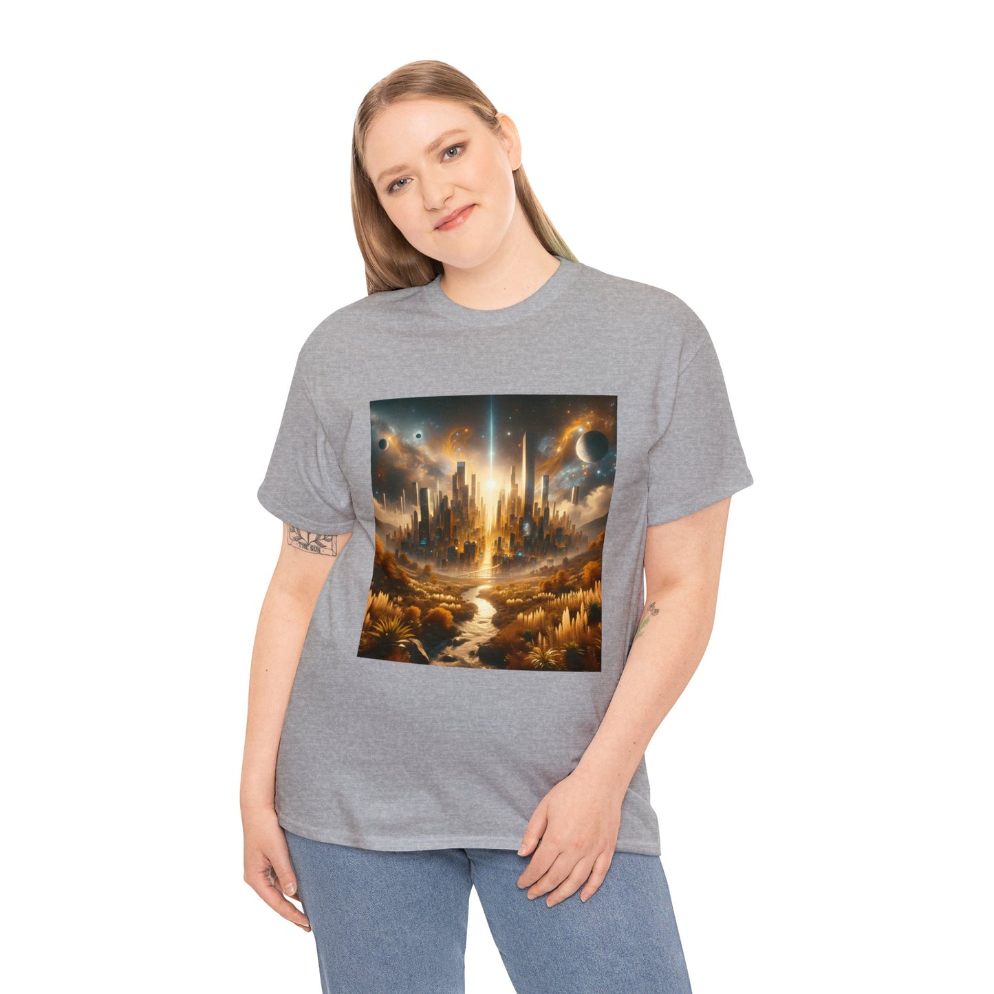 Golden Horizon-Unisex Heavy Cotton Tee