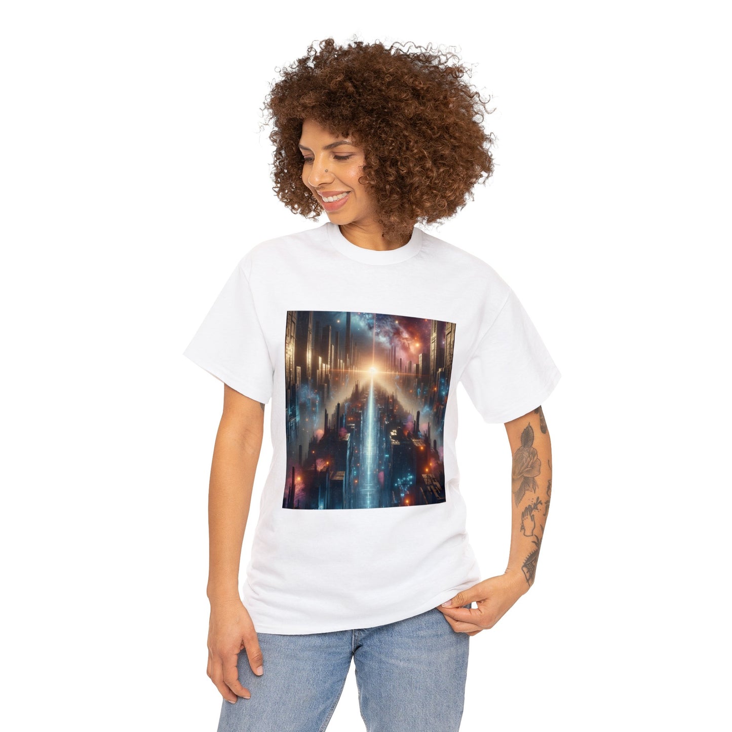 MysticScape or KaleidoSpires-Unisex Heavy Cotton Tee