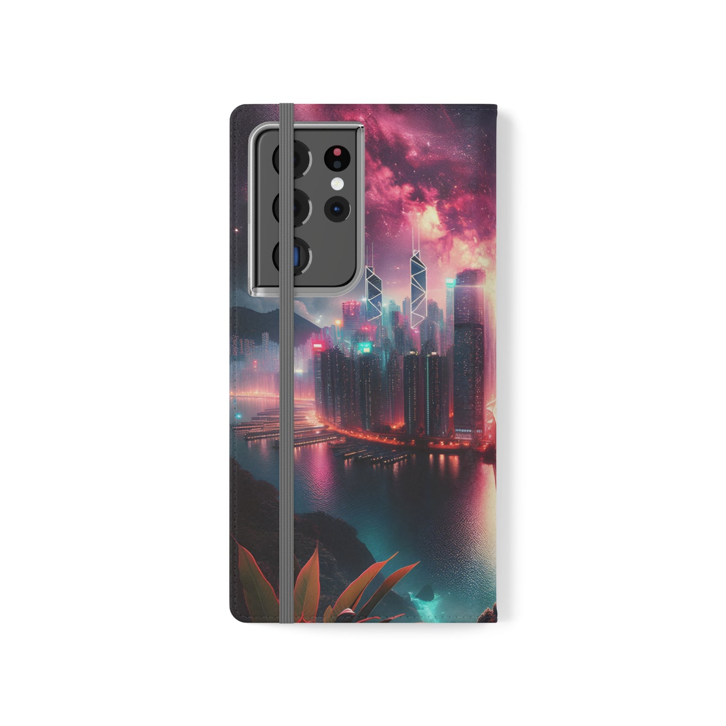 Aqua Skyline-Flip Cases