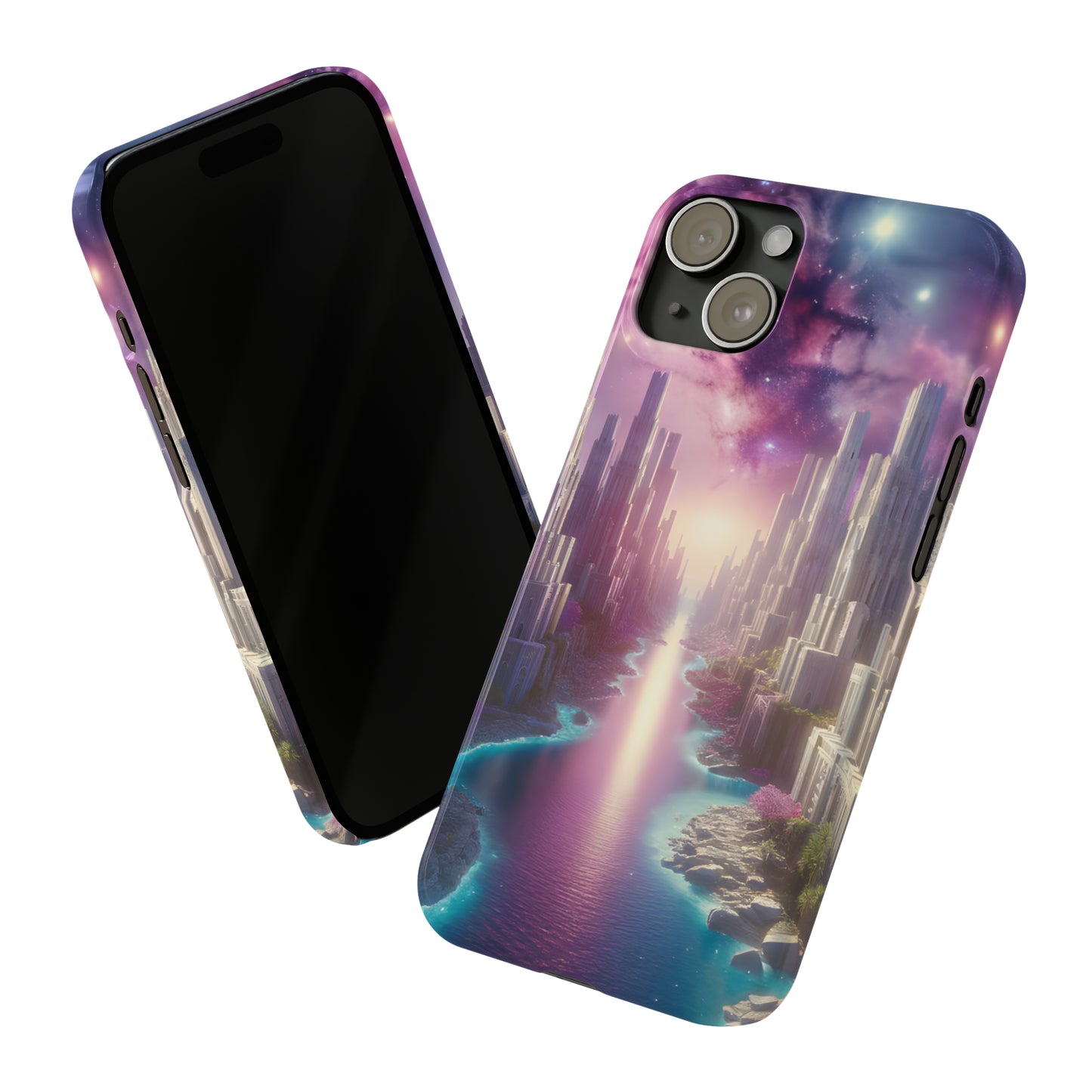 Marble Dreams-Slim Phone Cases