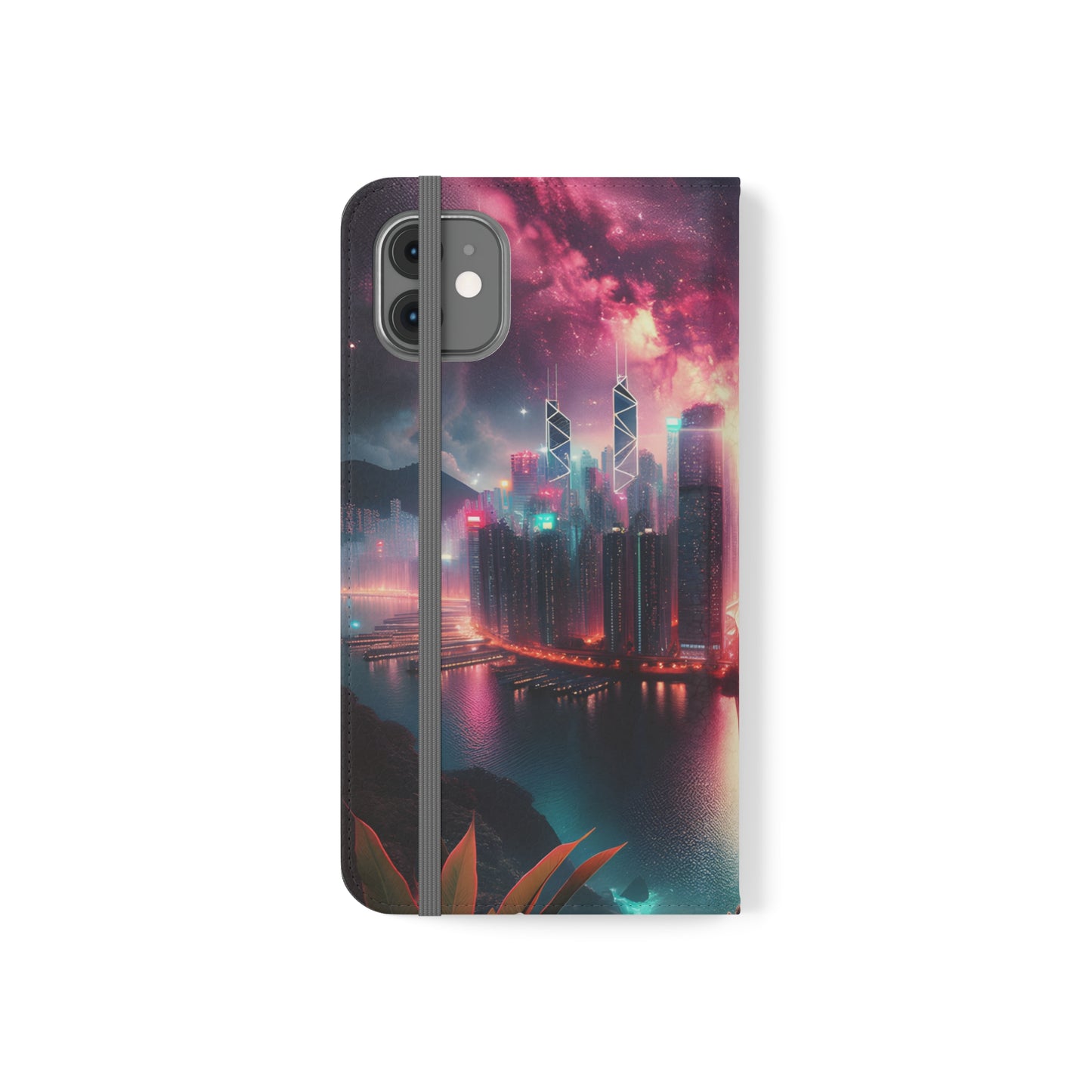 Aqua Skyline-Flip Cases