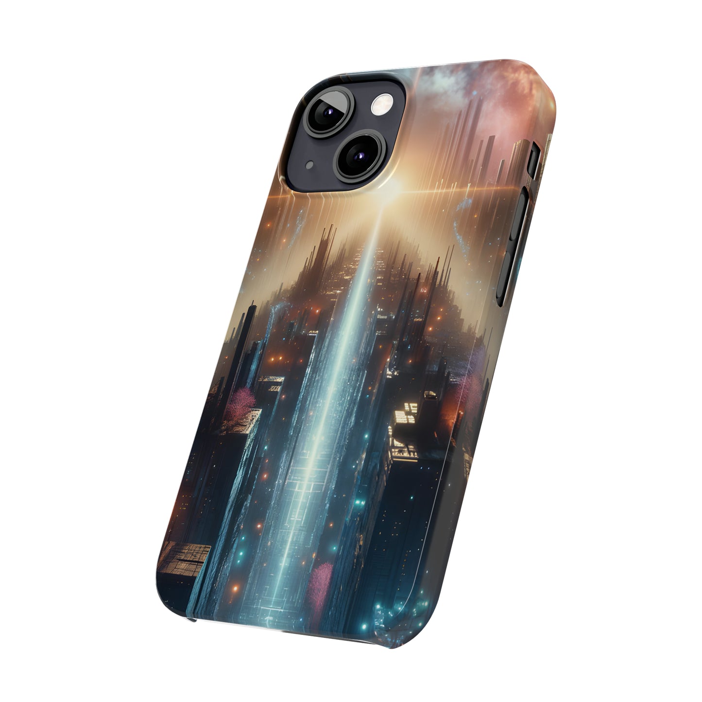 MysticScape or KaleidoSpires-Slim Phone Cases