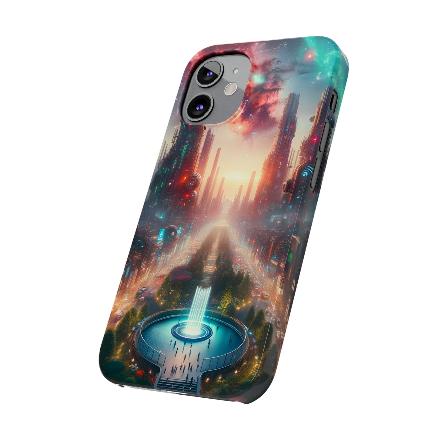 NeonRealm-Slim Phone Cases