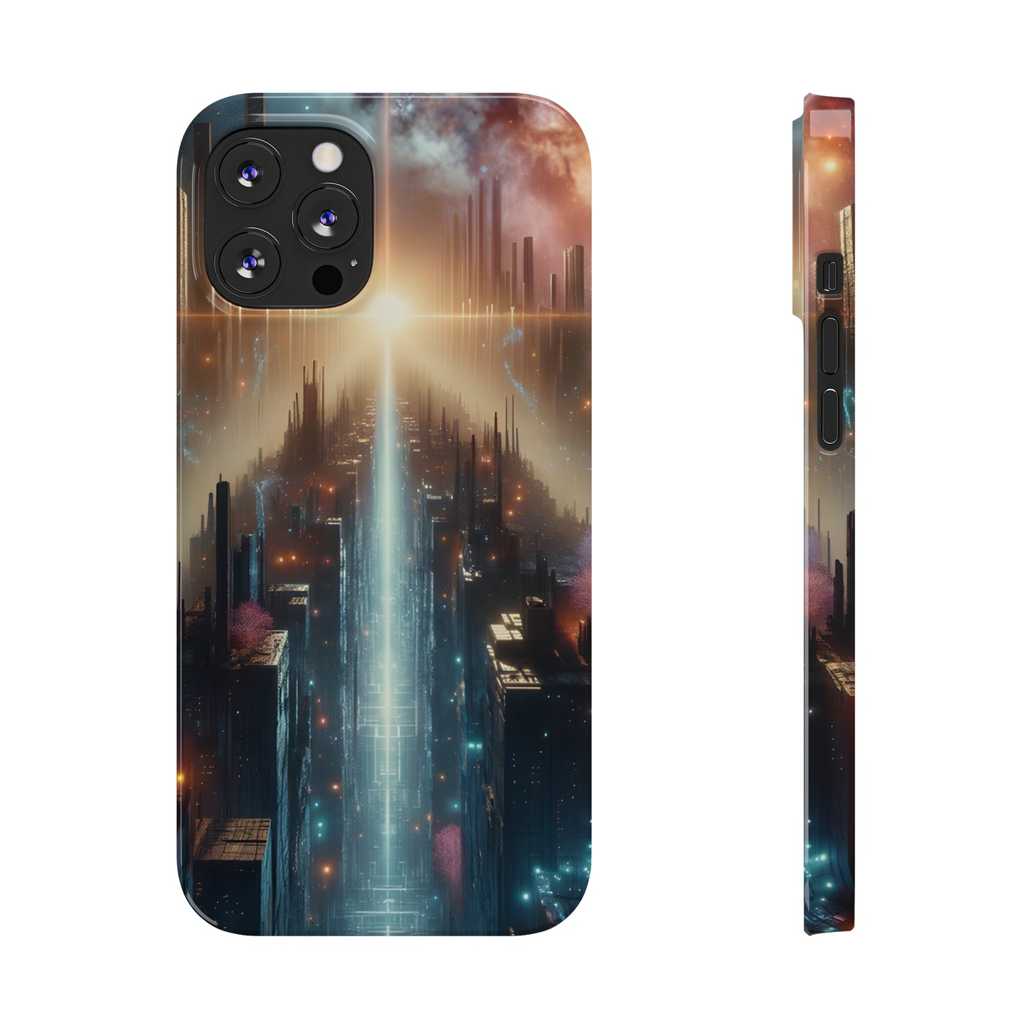 MysticScape or KaleidoSpires-Slim Phone Cases