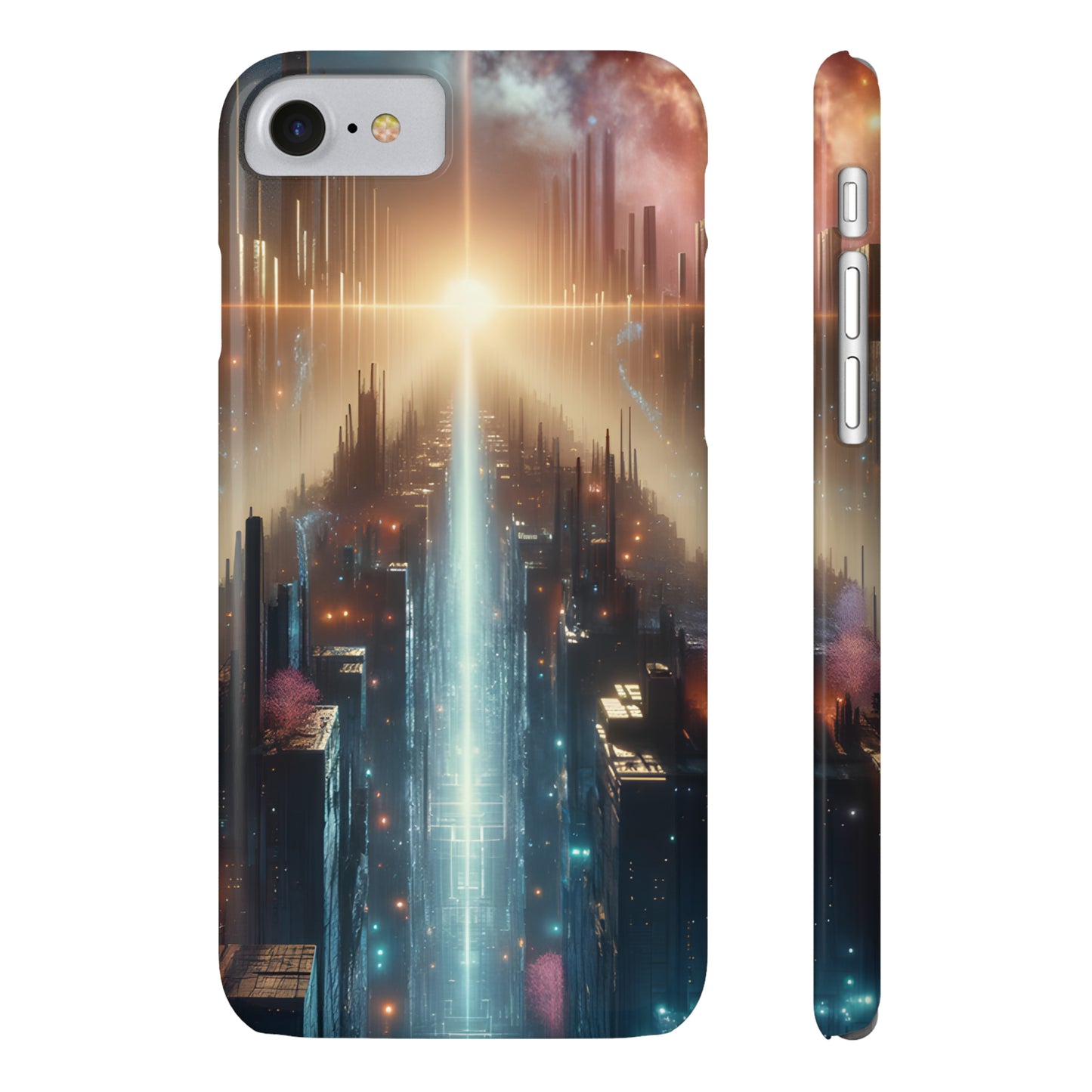 MysticScape or KaleidoSpires-Slim Phone Cases