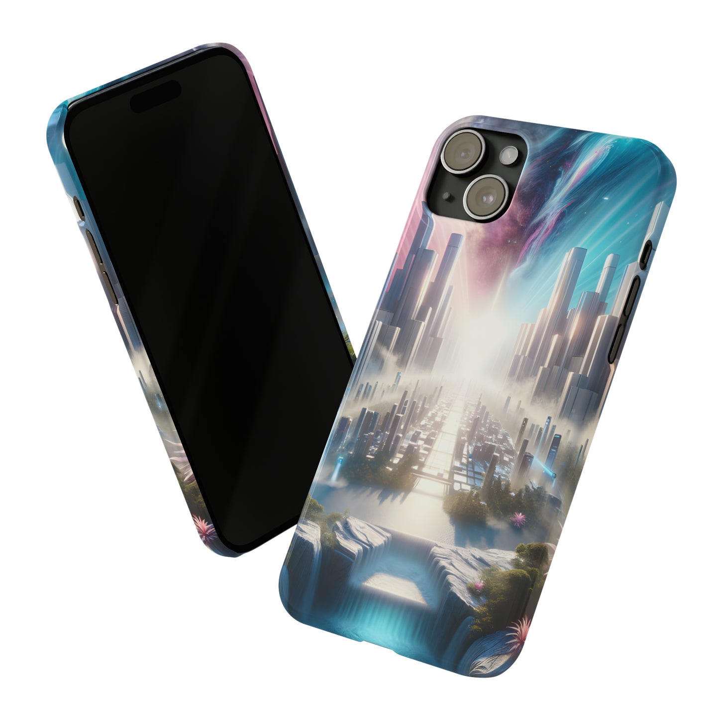 Marble Horizon-Slim Phone Cases