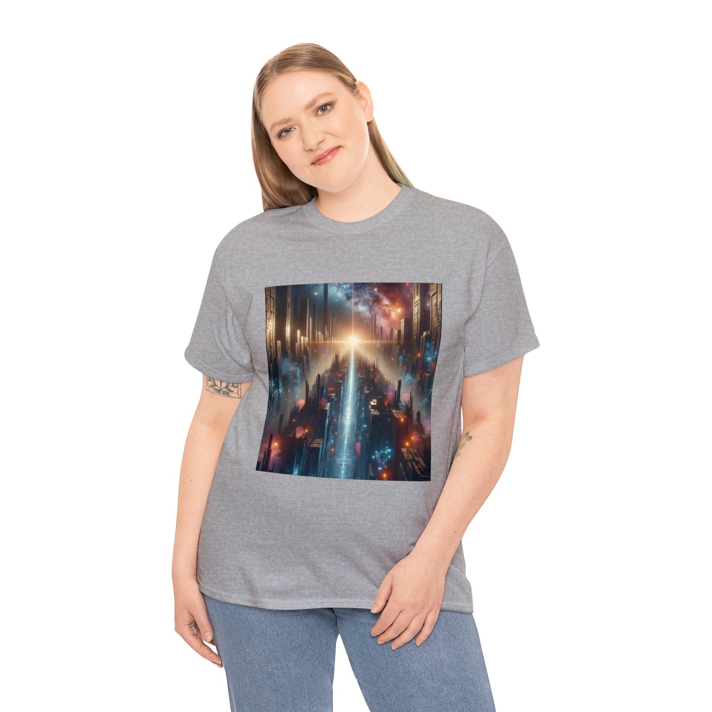 MysticScape or KaleidoSpires-Unisex Heavy Cotton Tee