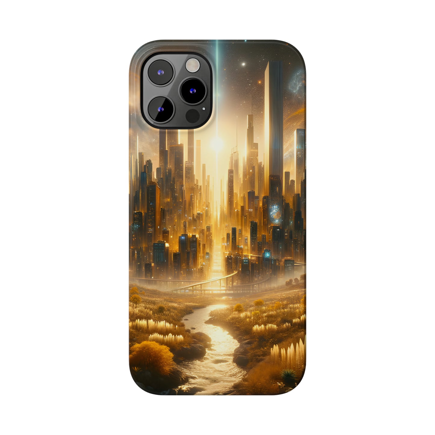 Golden Horizon-Slim Phone Cases