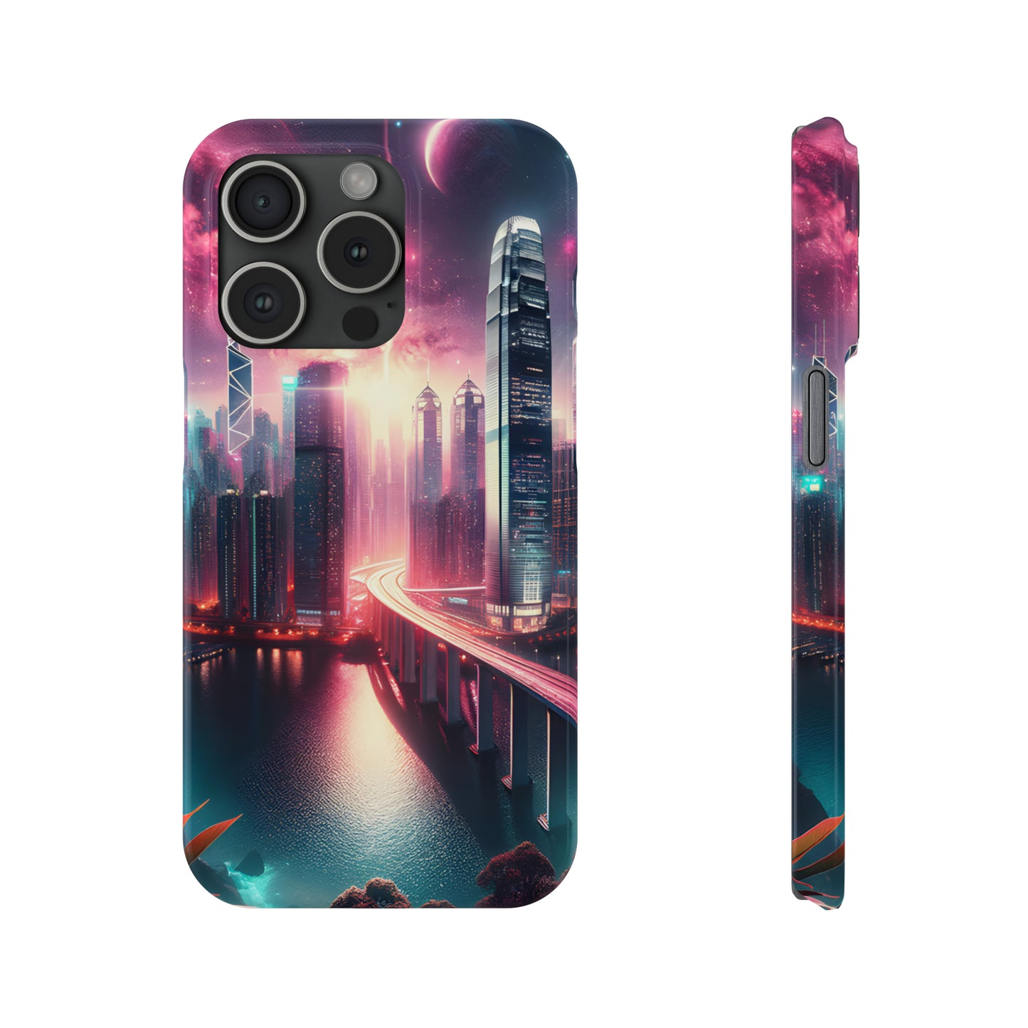 Aqua Skyline-Slim Phone Cases