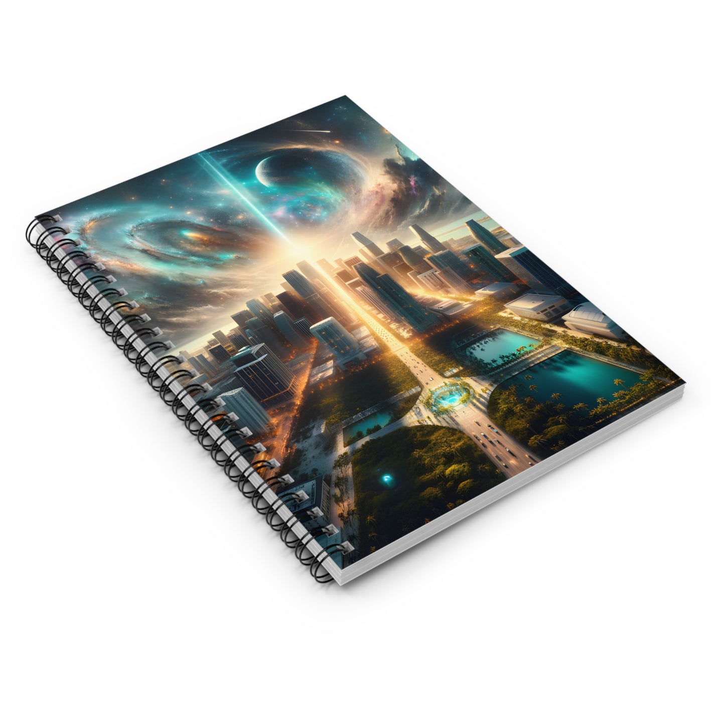 SteelScape Miami-Spiral Notebook - Ruled Line