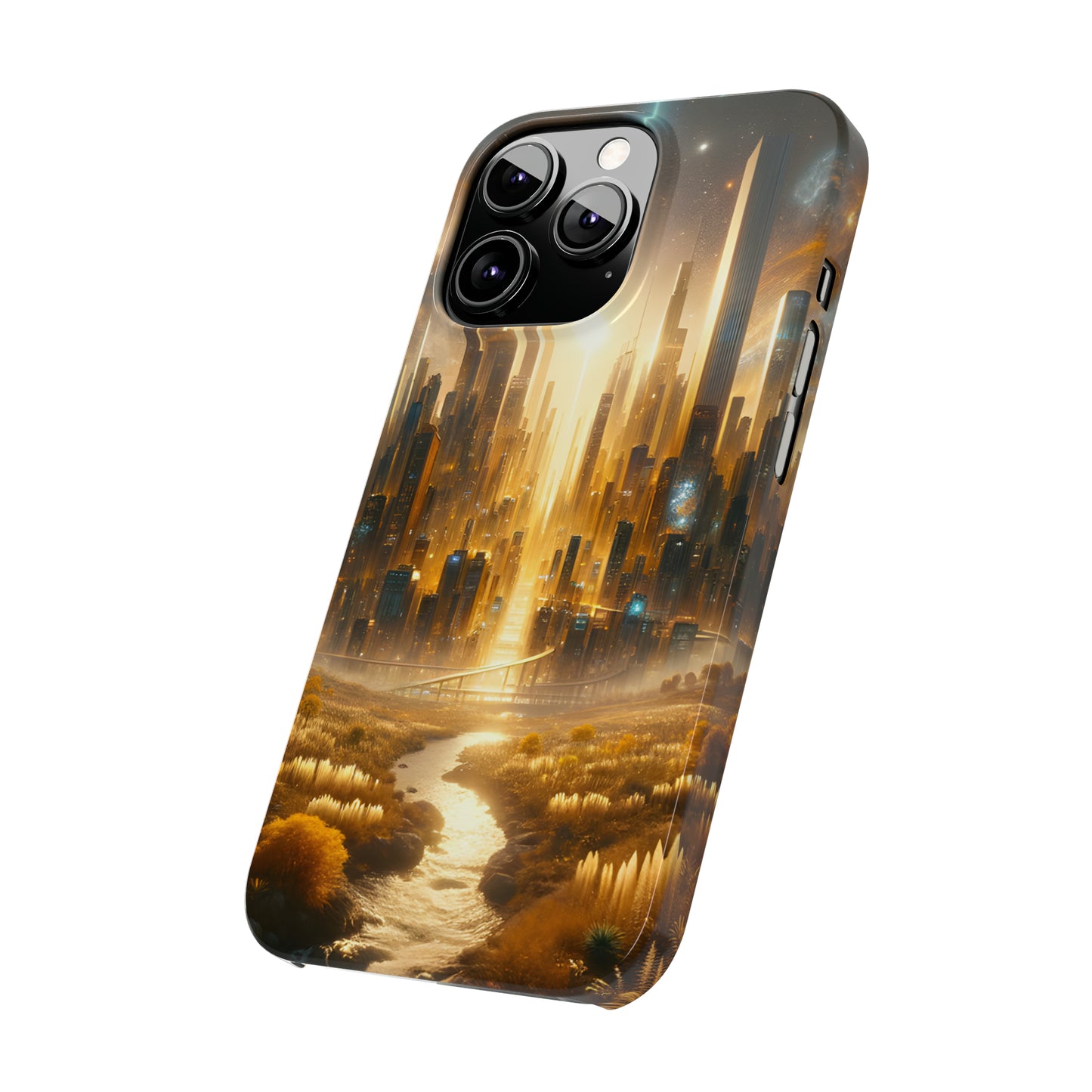 Golden Horizon-Slim Phone Cases