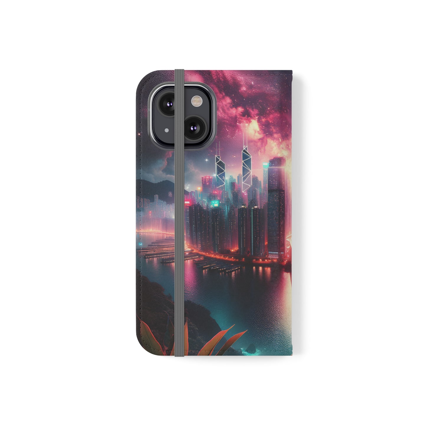 Aqua Skyline-Flip Cases